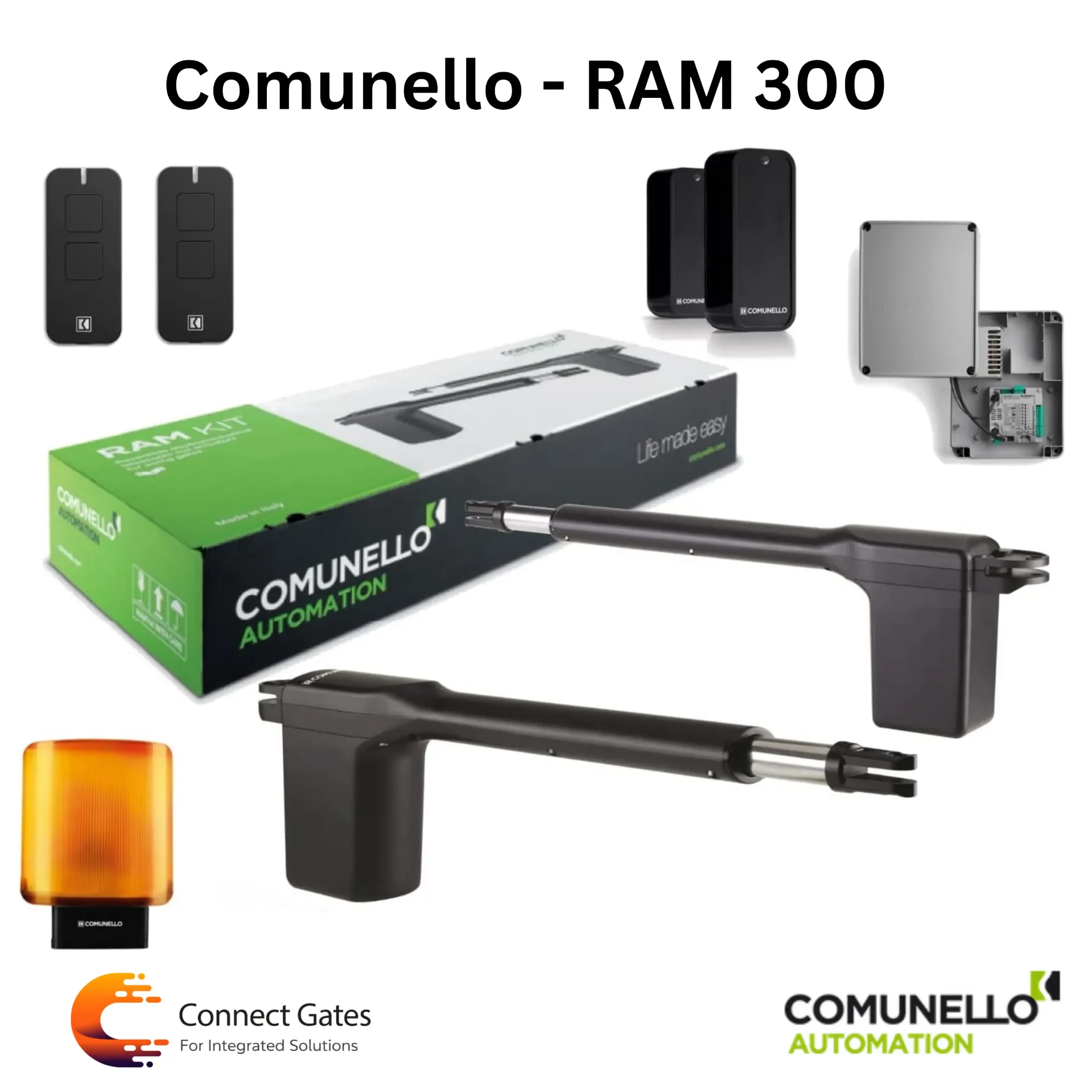 [RAM 300] Comunello RAM 300 – Single Swing Gate Operator for Gates up to 3m / 300kg