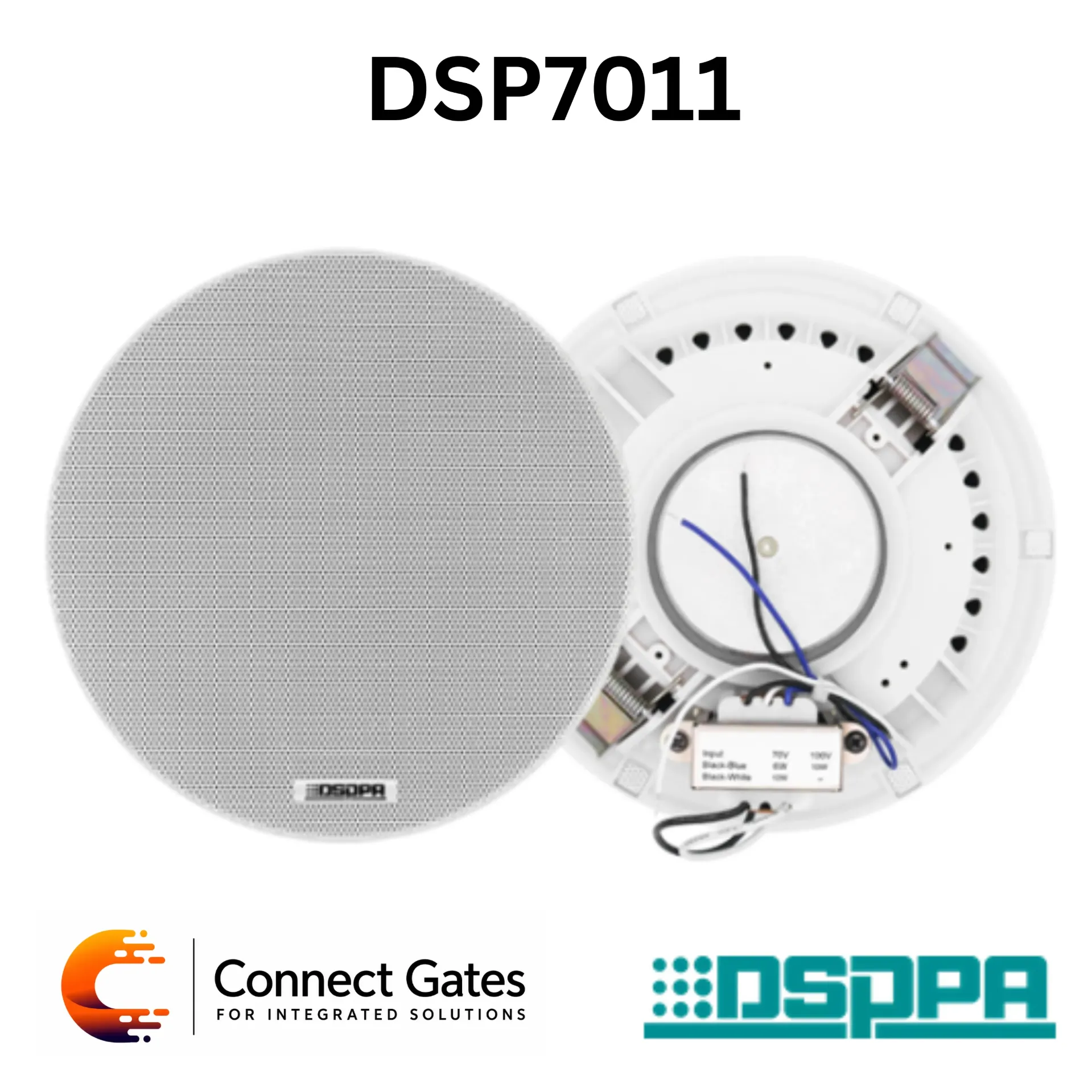 [DSP7011] DSPPA DSP7011 – 10W 6.5" Surface Mount Ceiling Speaker System, 70V/100V Commercial Public Address & Background Music Speaker
