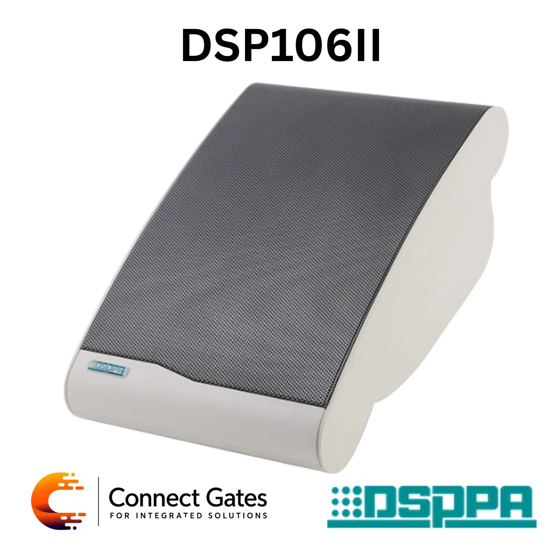 [DSP106II] DSPPA DSP106II – 10W 2-Way Wall Mount Speaker, 70V/100V Commercial Public Address & Enhanced Background Music Speaker