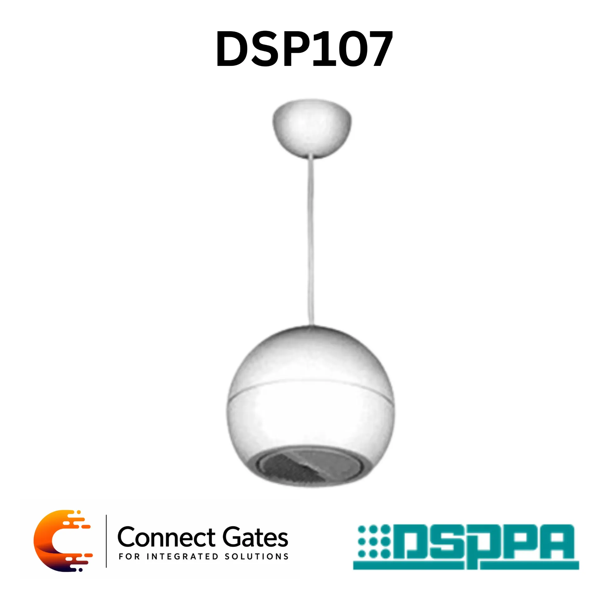 DSPPA DSP107 – 15W ABS Sound Projector, 70V/100V Hanging Public Address Speaker