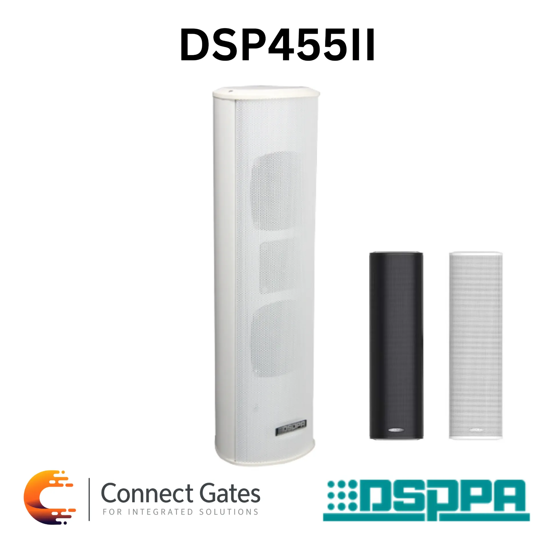 [DSP455II] DSPPA DSP455II – 60W Waterproof Aluminum Column Speaker, High-Power Outdoor / Indoor Commercial Public Address & Large-Area Professional Voice Projection Speaker