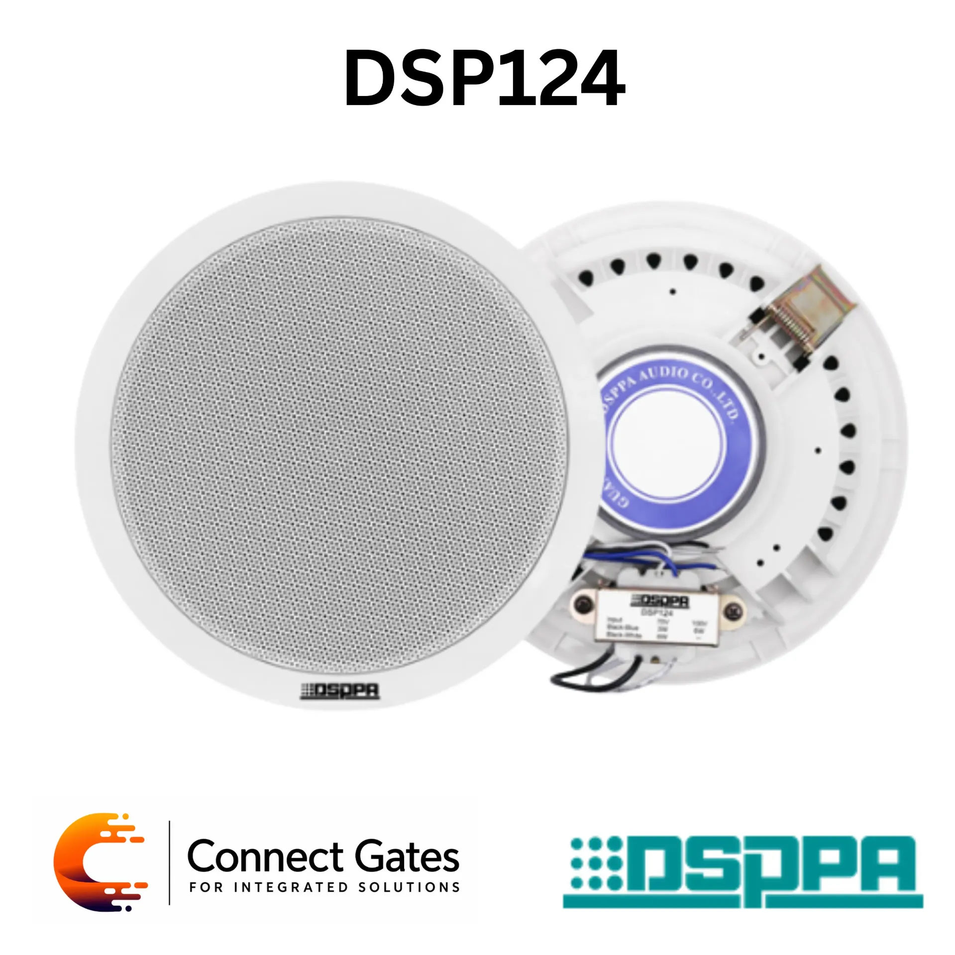 [DSP124] DSPPA DSP124 – 6W 6.5" Ceiling Speaker, 70V/100V Public Address & Background Music Speaker