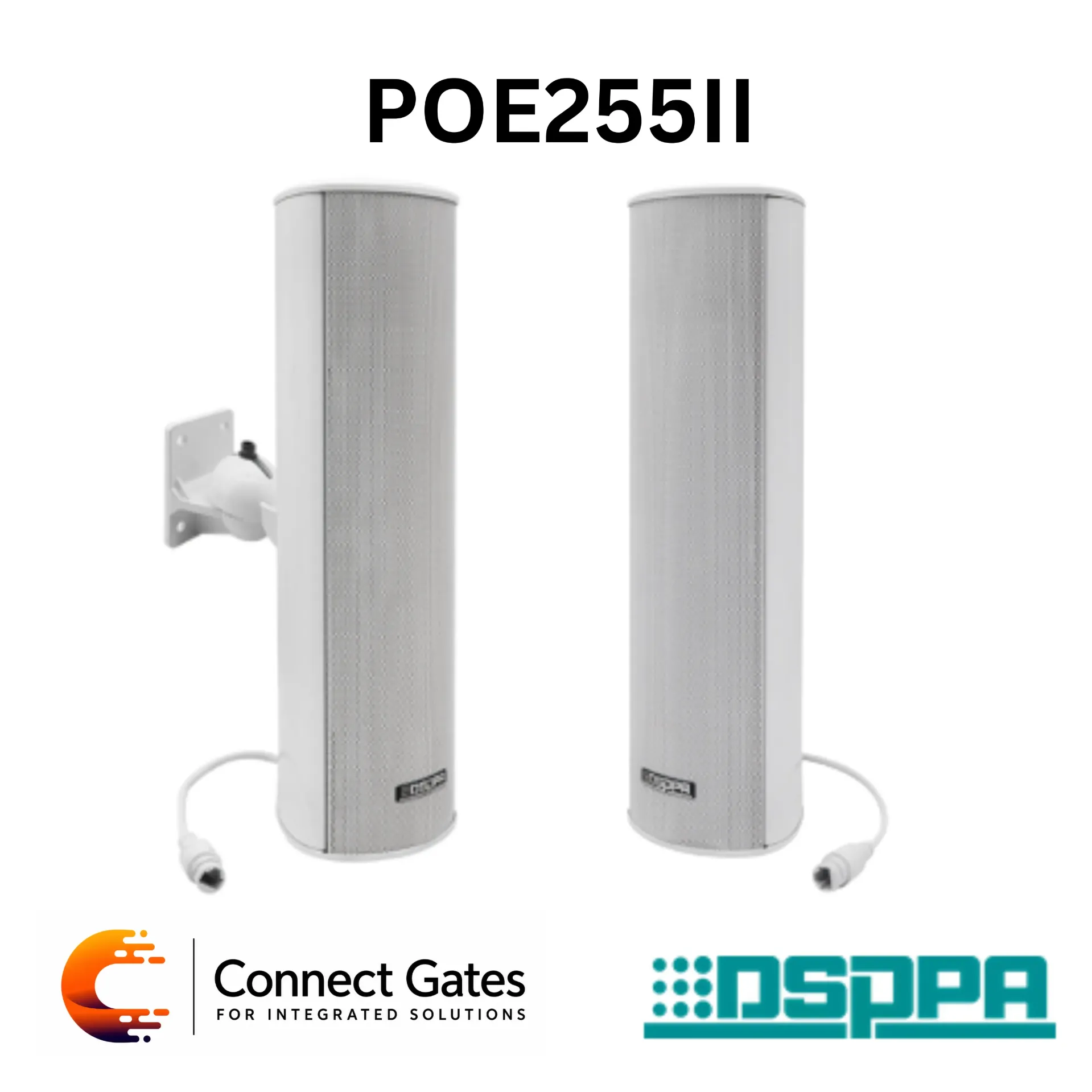 [PoE255II] DSPPA PoE255II – 16W Outdoor Waterproof Network PoE Column Speaker