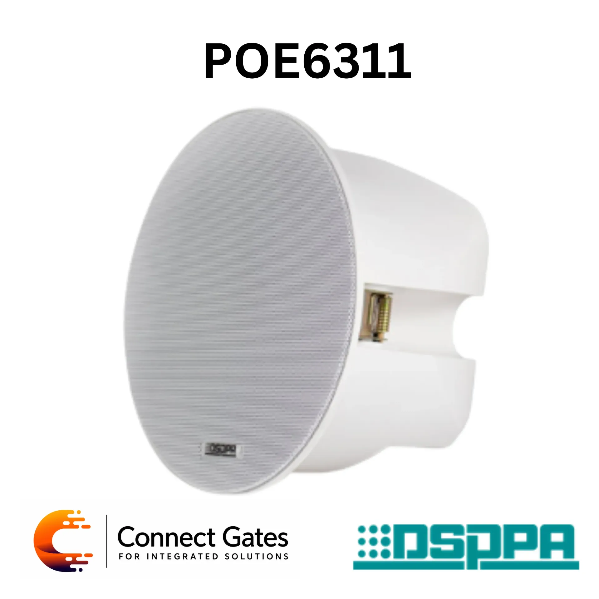 [POE6311] DSPPA POE6311 – 2×9W IP Network Ceiling PoE Speaker with Built-in Digital Amplifier