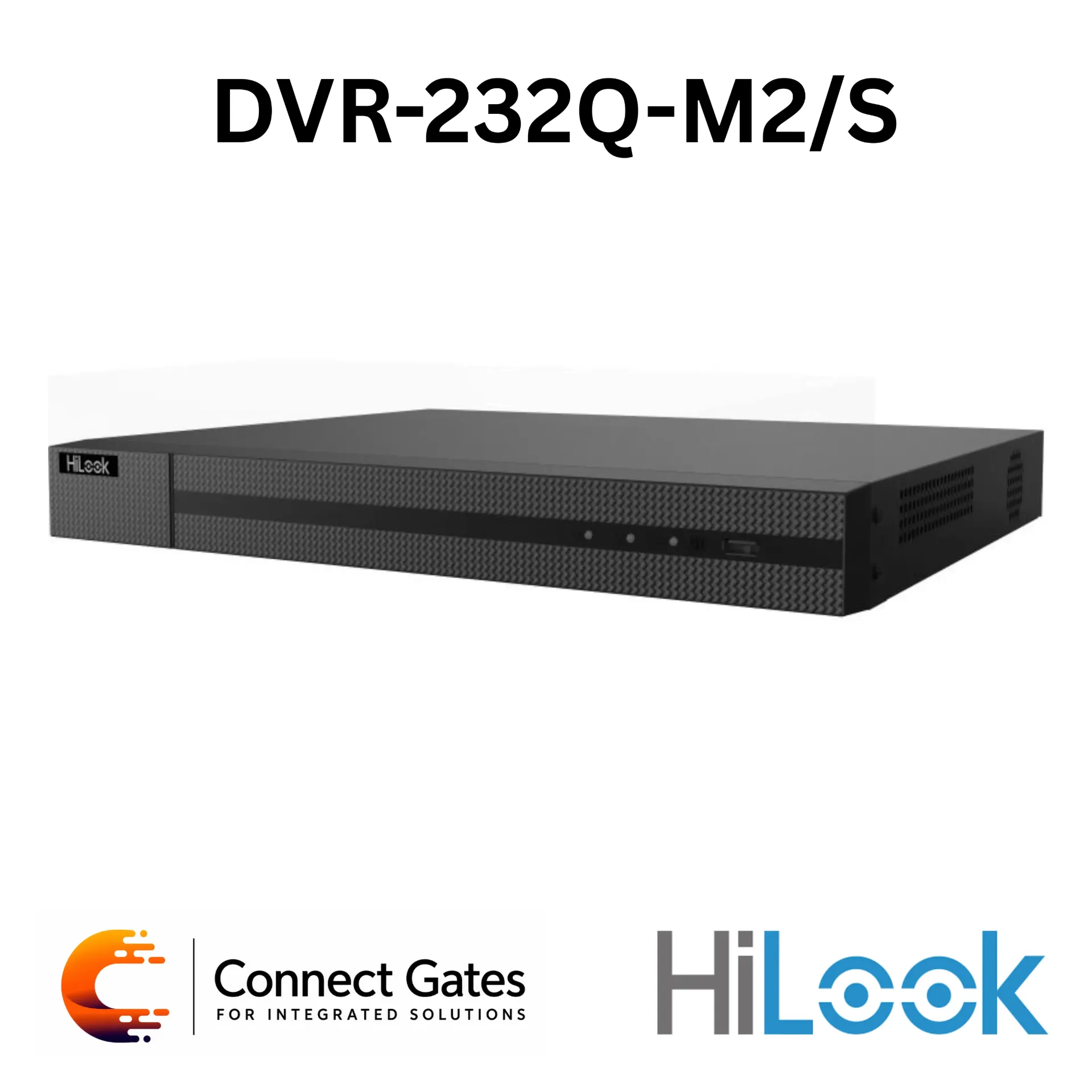 [DVR-232Q-M2/S] HiLook DVR-232Q-M2/S – 32-Channel 4MP Lite Turbo HD DVR with H.265 Pro+ & 2 SATA HDD Bays