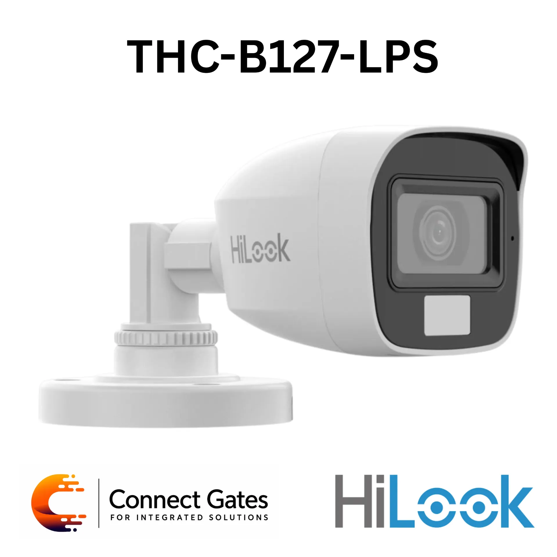 HiLook THC-B127-LPS – 2MP Dual Light Audio Fixed Mini Bullet Turbo HD Camera with Built-in Microphone & IP66