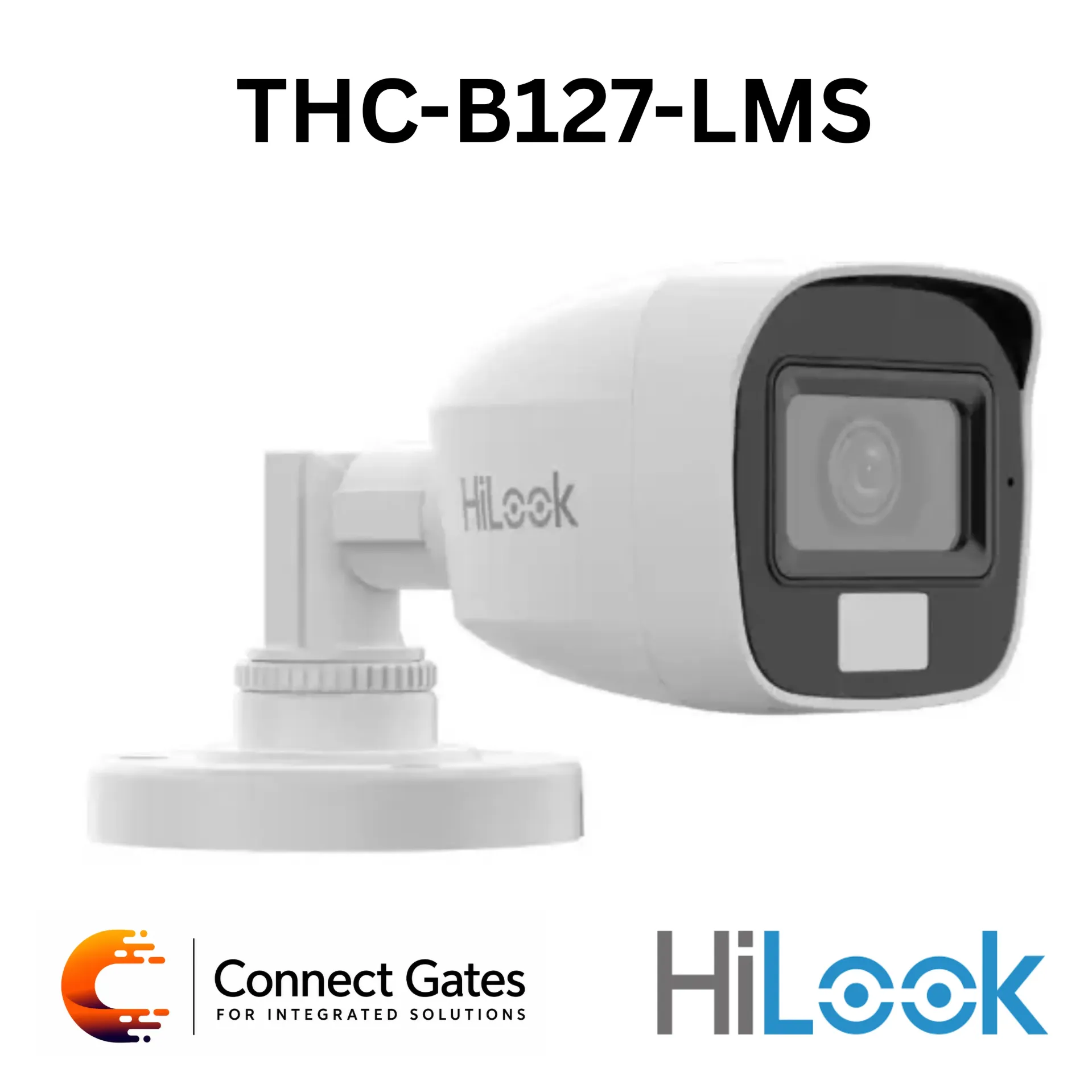 [THC-B127-LMS] HiLook THC-B127-LMS – 2MP Dual Light Audio Fixed Mini Bullet Turbo HD Camera with Built-in Microphone & IP66
