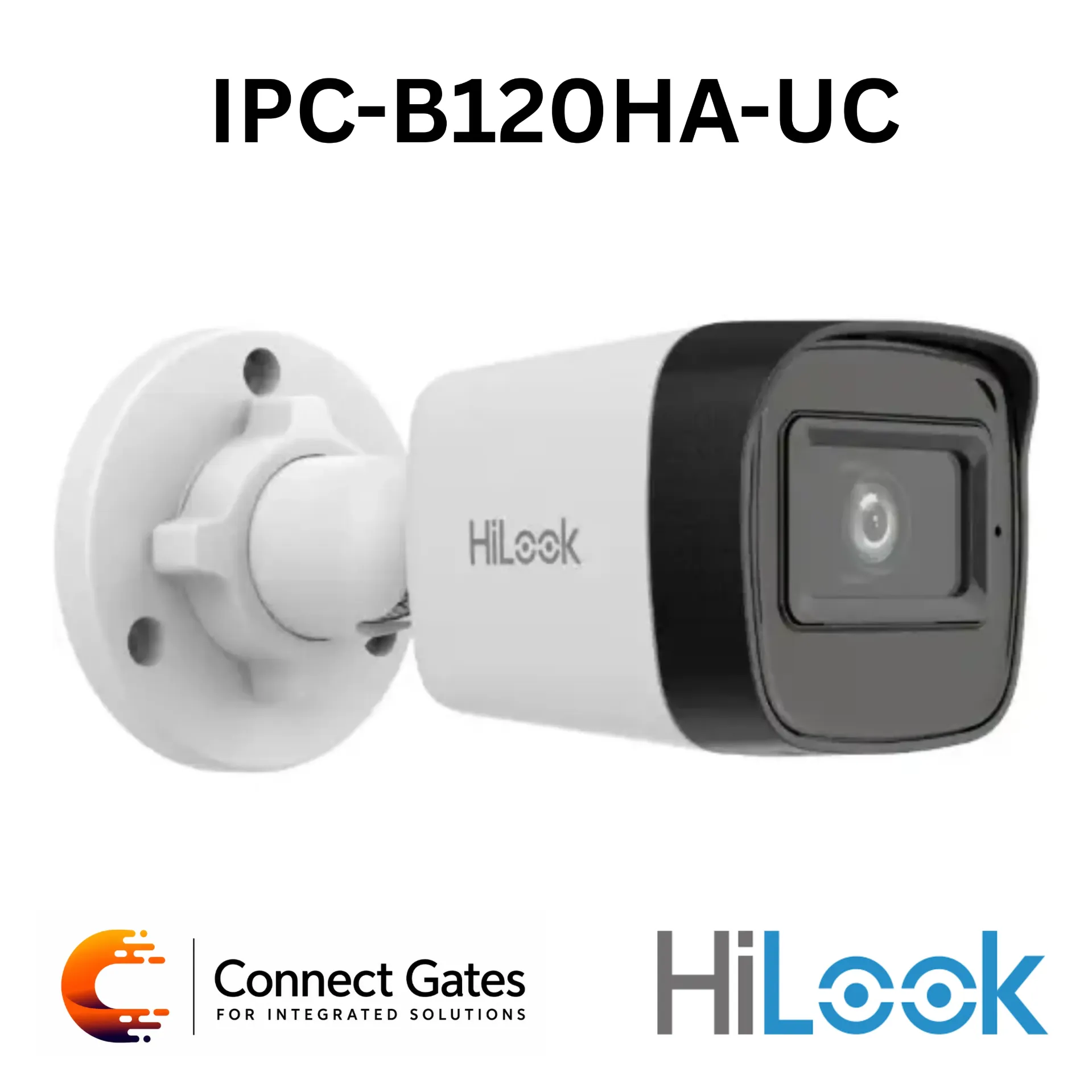 [IPC-B120HA-UC] HiLook IPC-B120HA-UC – 2MP IR Fixed Bullet Network Camera with Built-in Microphone & IP67