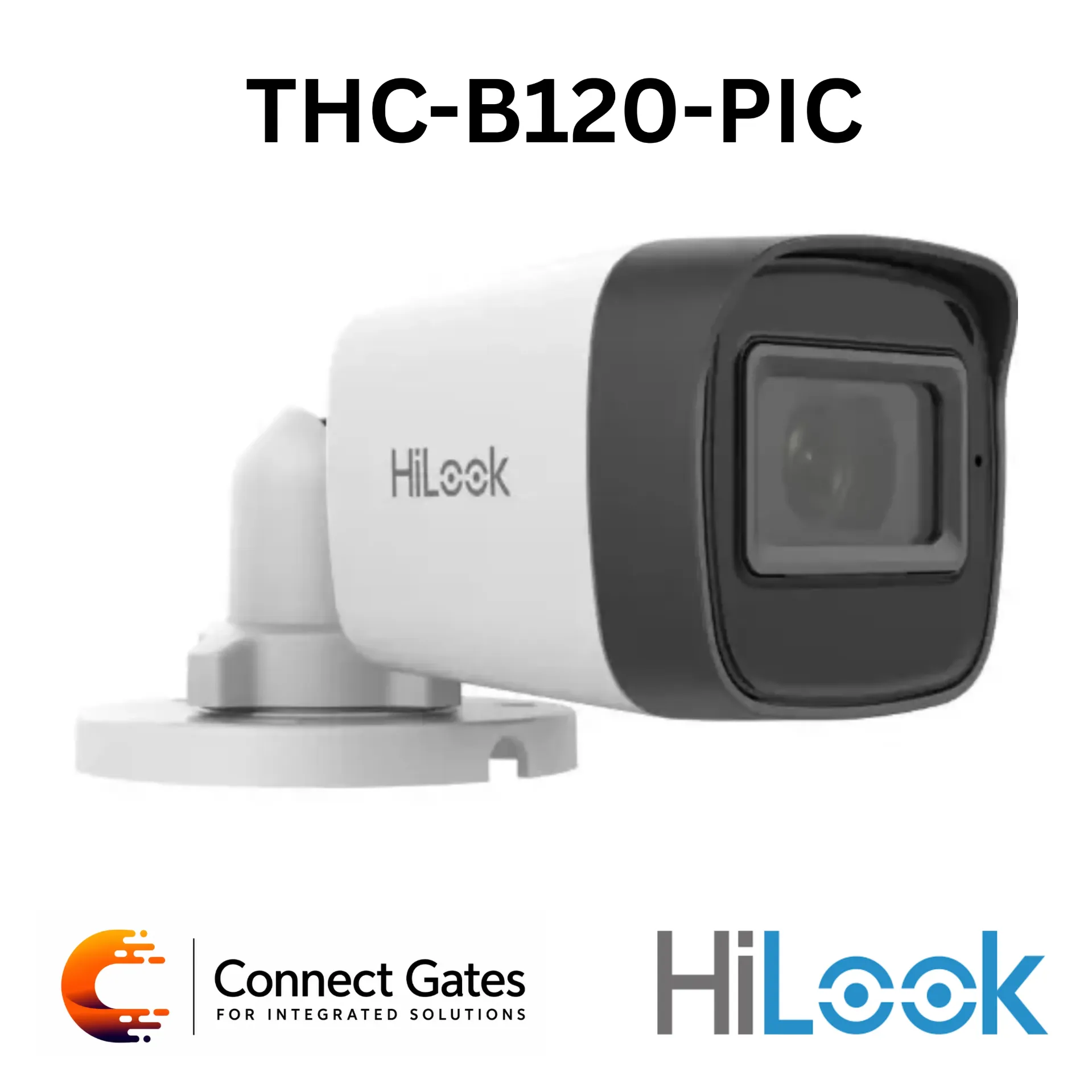 [THC-B120-PIC] HiLook THC-B120-PIC – 2MP Fixed Mini Bullet Turbo HD Camera with 25m IR & IP66