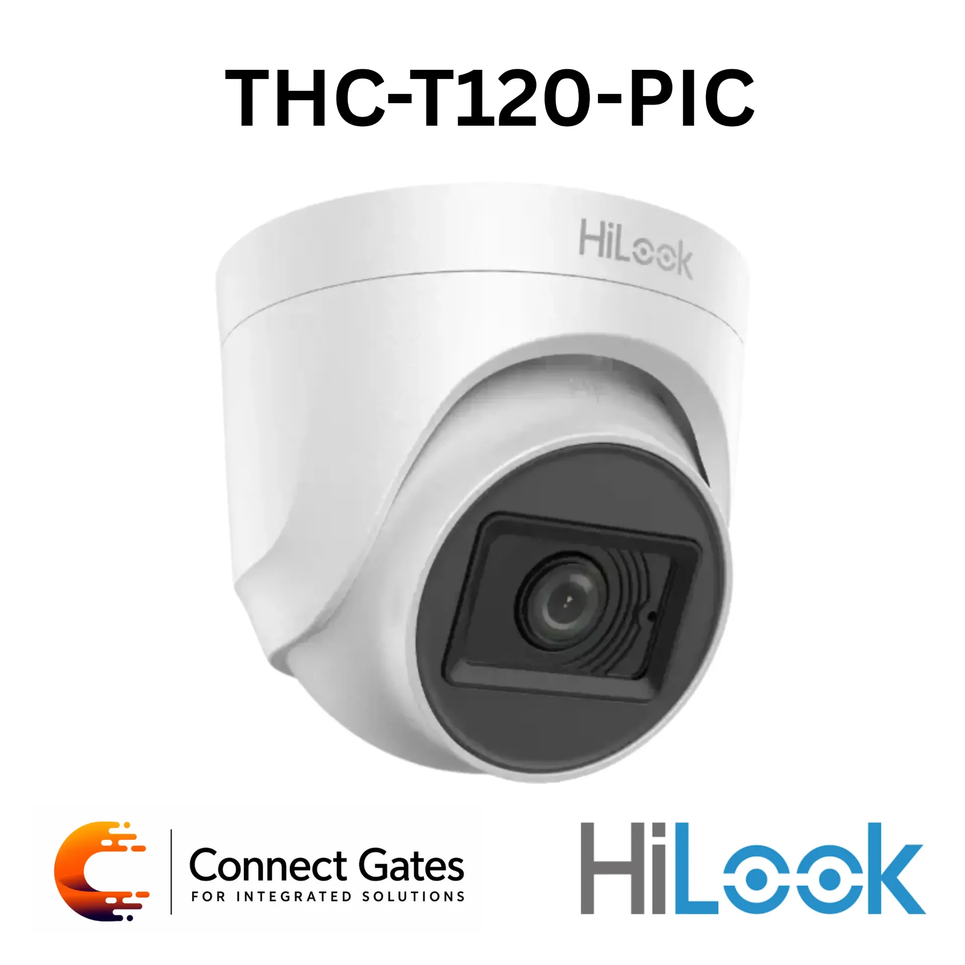 HiLook THC-T120-PIC – 2MP Indoor Fixed Turret Turbo HD Camera with 20m IR