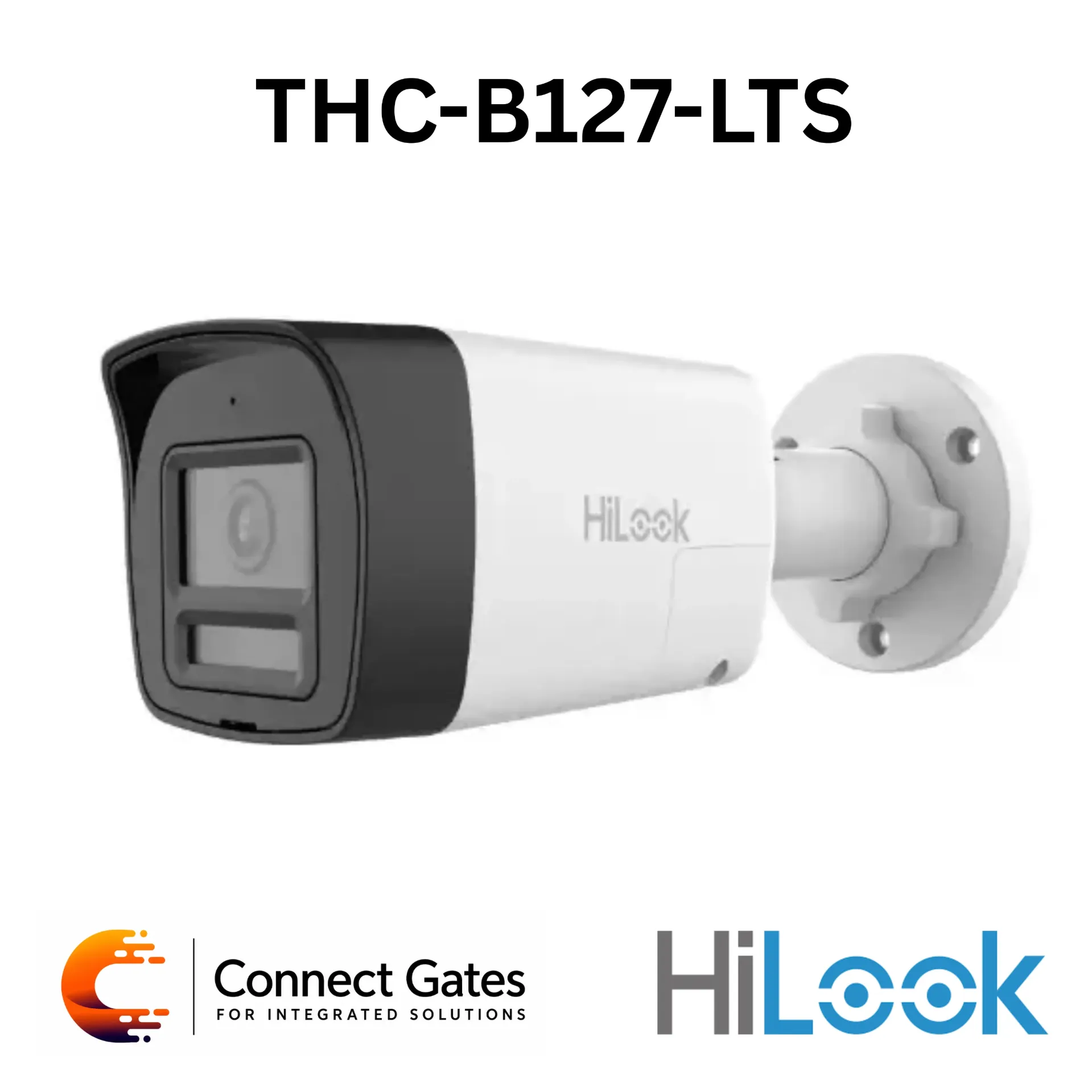 HiLook THC-B127-LTS – 2MP Dual Light Audio Fixed Mini Bullet Turbo HD Camera with Built-in Microphone