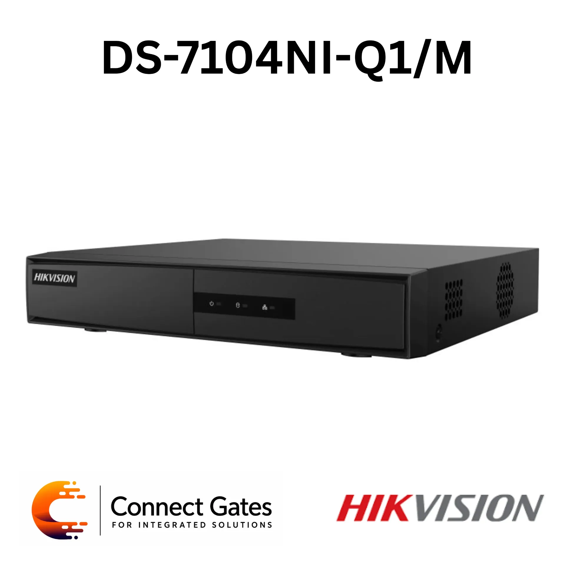 Hikvision DS-7104NI-Q1/M – 4-Channel Value Series NVR with H.265+, 40Mbps Incoming Bandwidth & 4MP Recording