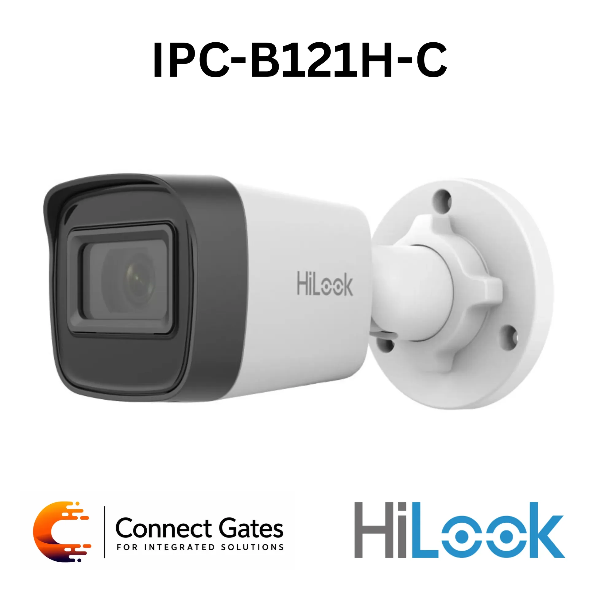 [IPC-B121H-C] HiLook IPC-B121H-C – 2MP IR Fixed Bullet Network Camera with PoE & IP67 Protection