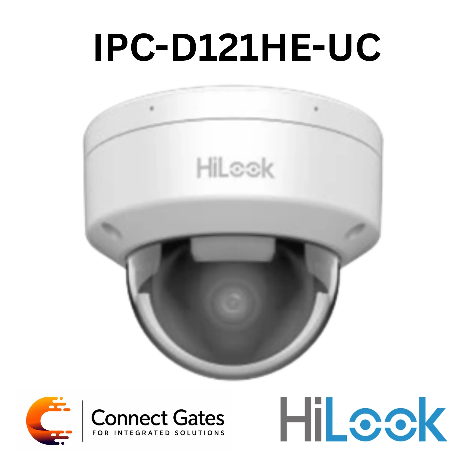 HiLook IPC-D121HE-UC – 2MP IR Fixed Dome Network Camera with Built-in Microphone & Person Detection