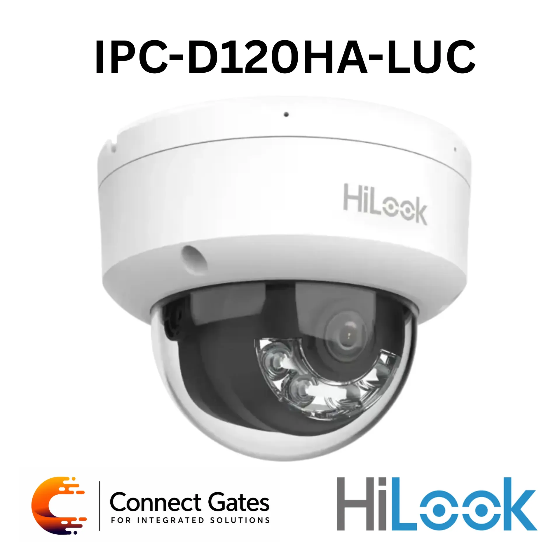 [IPC-D120HA-LUC] HiLook IPC-D120HA-LUC – 2MP Smart Hybrid Light Fixed Dome Network Camera with Built-in Microphone