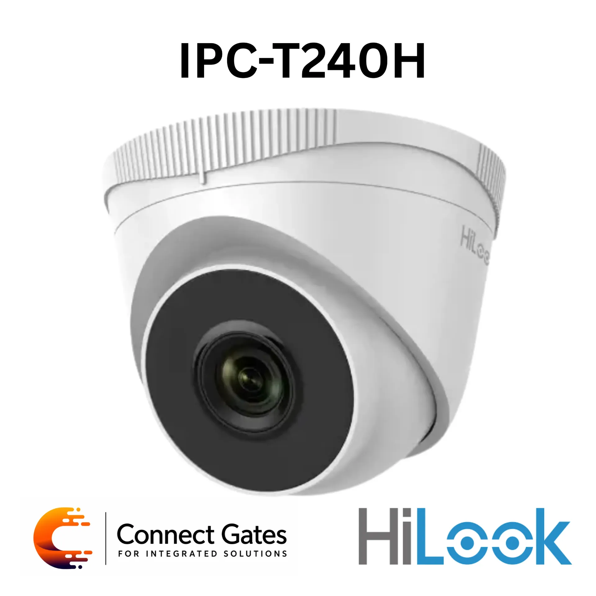 [IPC-T240H] HiLook IPC-T240H – 4MP IR Fixed Turret Network Camera with 120dB WDR