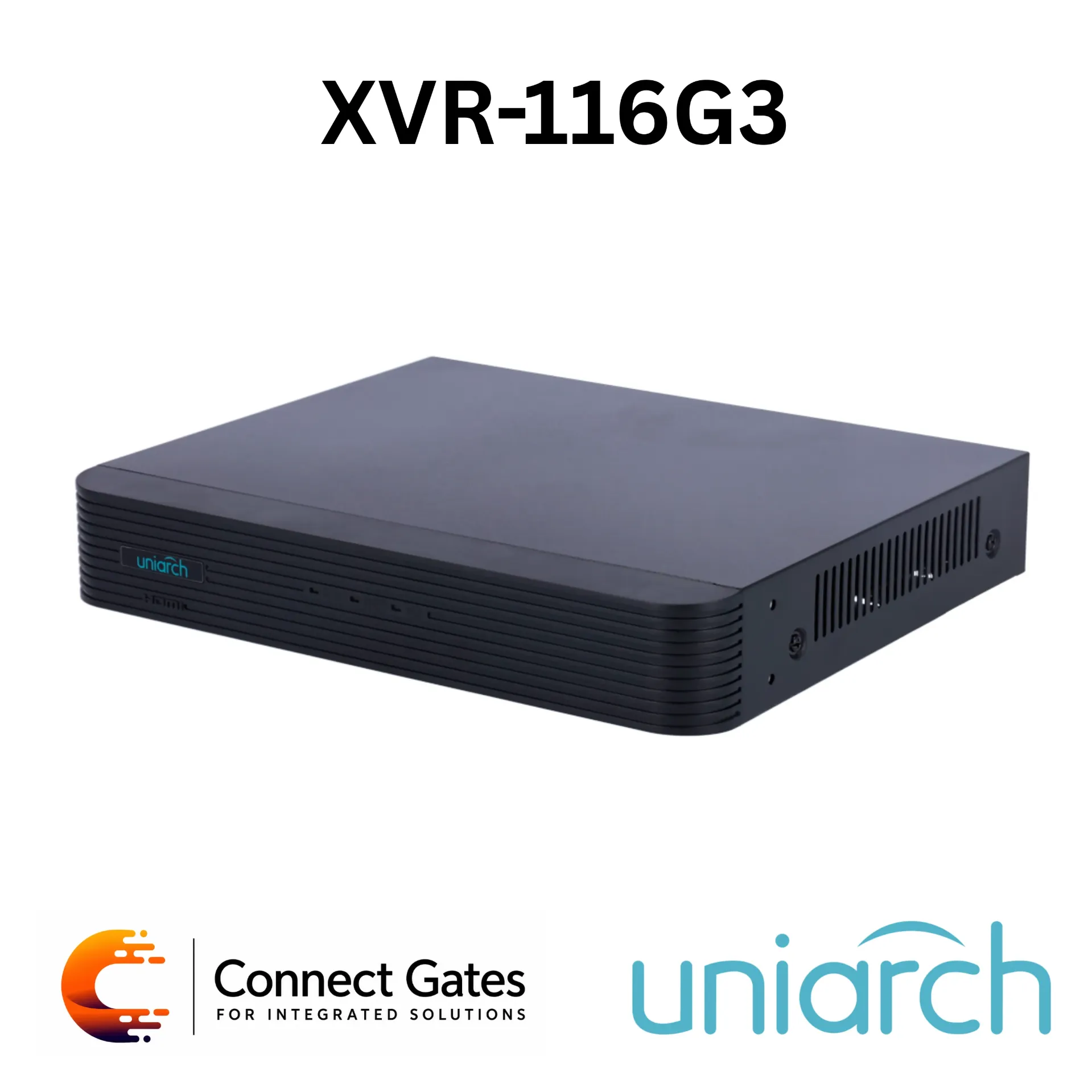 [XVR-116G3] Uniarch XVR-116G3 16CH 5-in-1 Hybrid XVR – 5MP Analog, 8MP IP, 40Mbps, HDMI/VGA, 1 SATA HDD.