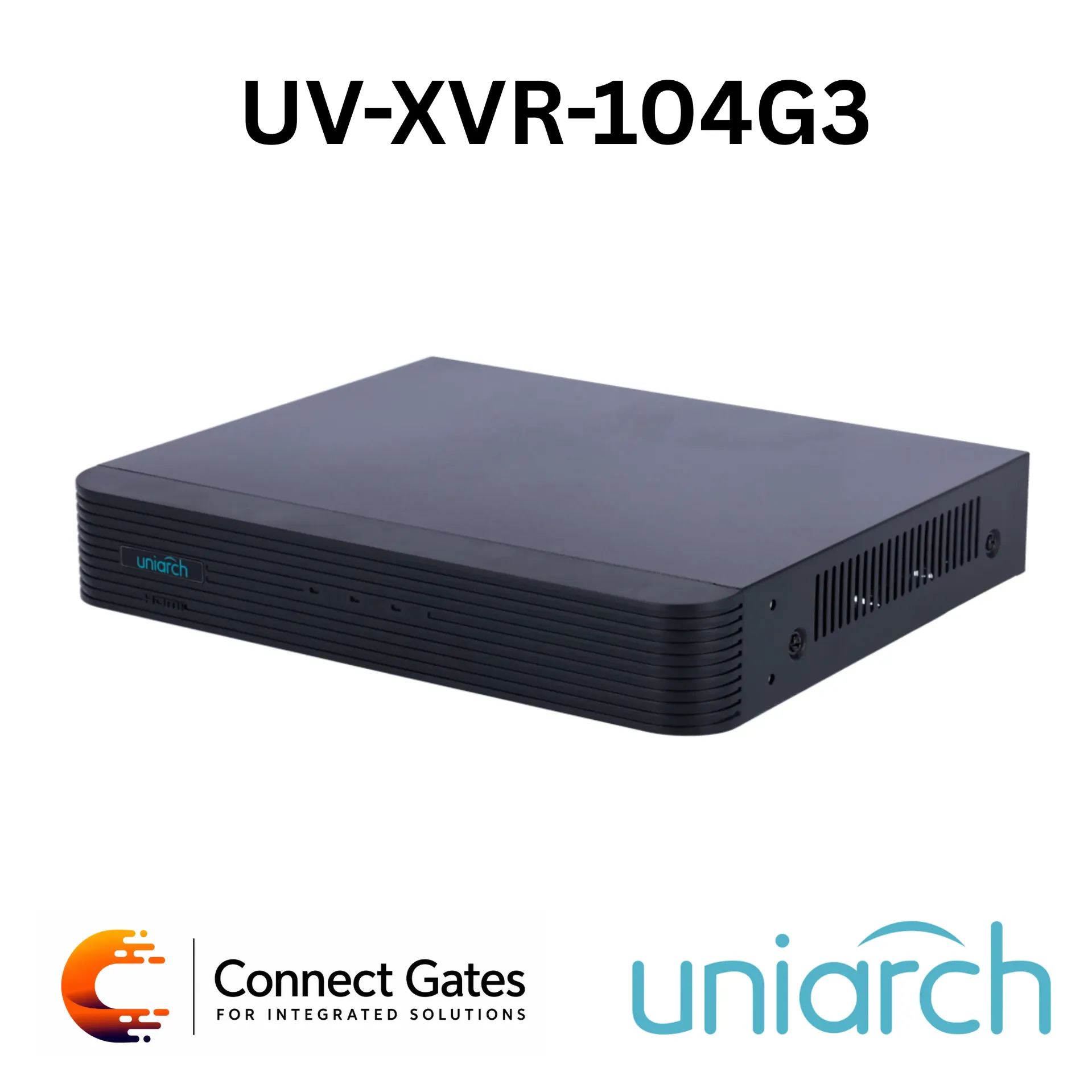 [XVR-104G3] Uniarch UV-XVR-104G3 4CH 5-in-1 Hybrid XVR – 5MP Analog, 4MP IP, 24Mbps, HDMI/VGA, 1 SATA HDD.