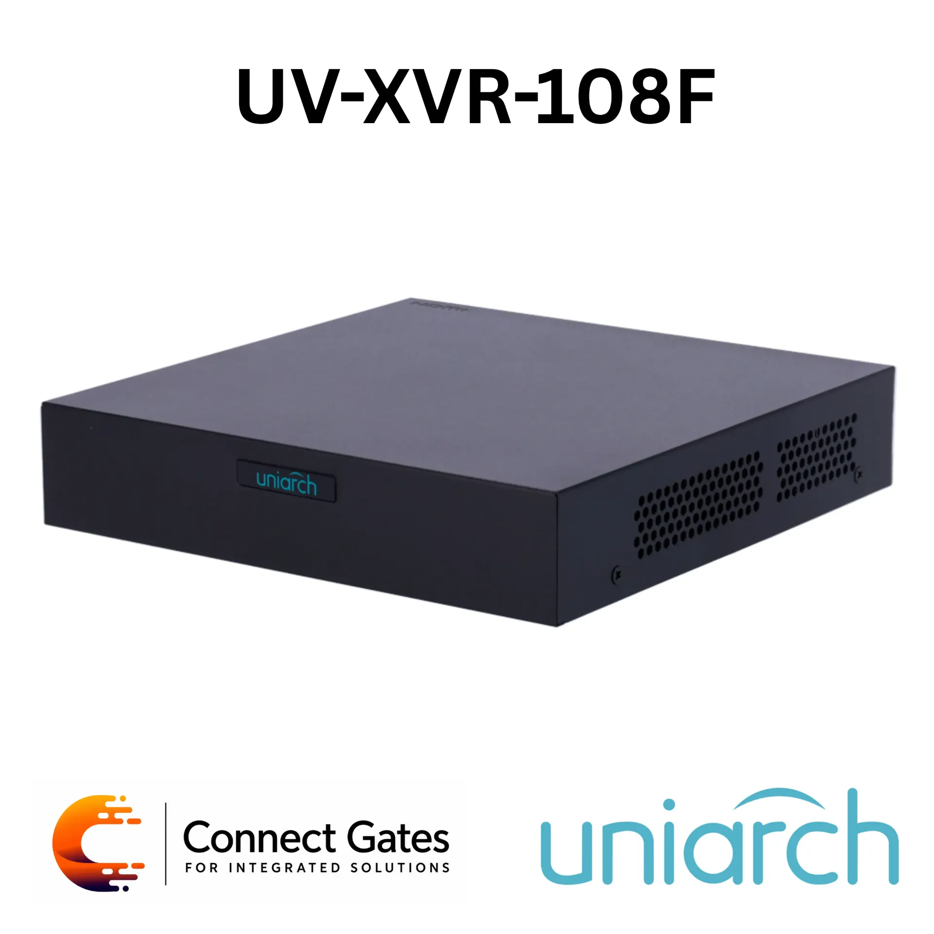 [XVR-108F] Uniarch UV-XVR-108F 8CH 5-in-1 Hybrid XVR – 2MP Analog, 6MP IP, 24Mbps, HDMI/VGA, 1 SATA HDD.
