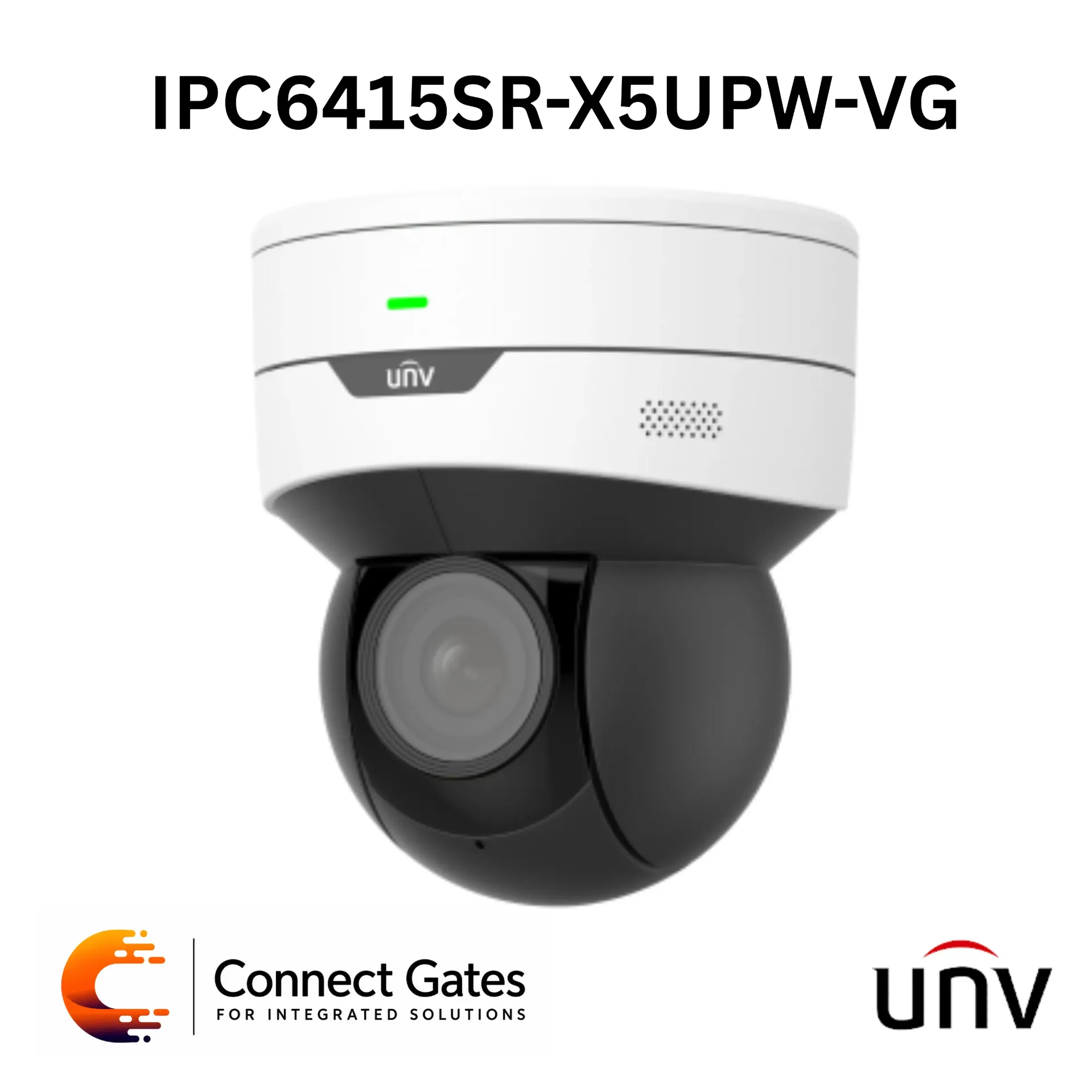 [IPC6415SR-X5UPW-VG] Uniview IPC6415SR-X5UPW-VG – 5MP WDR Starlight IR Network MiniPTZ Dome Camera