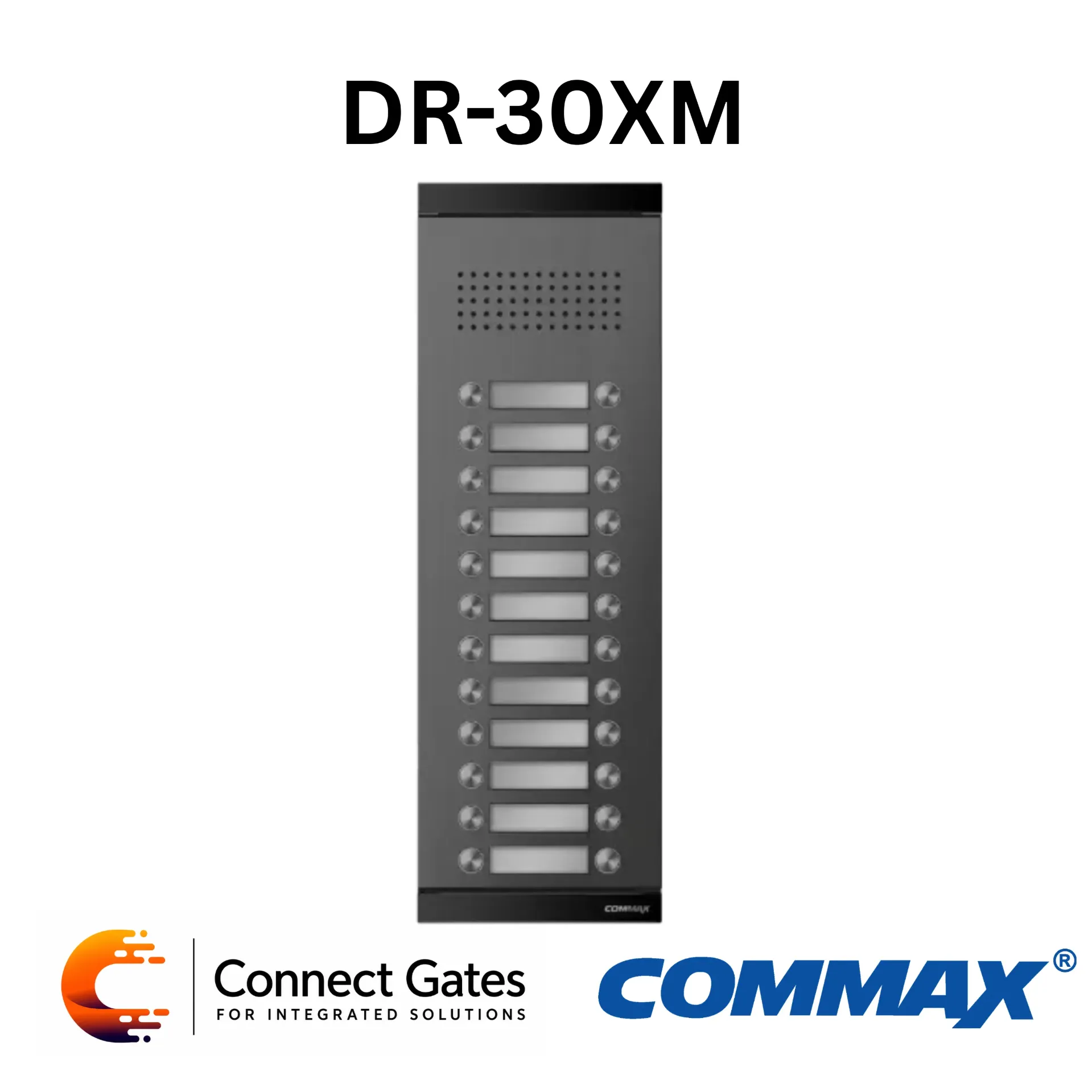 [DR-30XM] Commax DR-30XM 30-Button Audio Intercom Entrance Panel for Multi-Apartment Systems