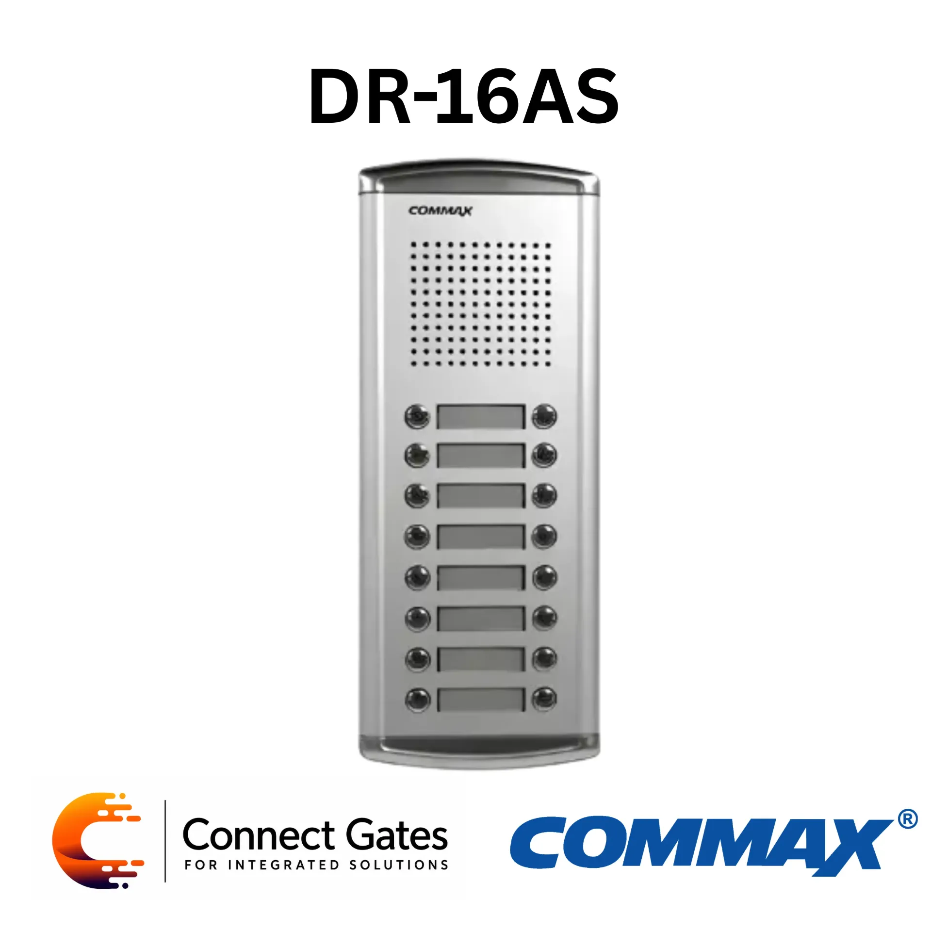 [DR-16AS] Commax DR-16AS 16-Button Audio Intercom Extension Door Unit for Multi-Apartment Systems