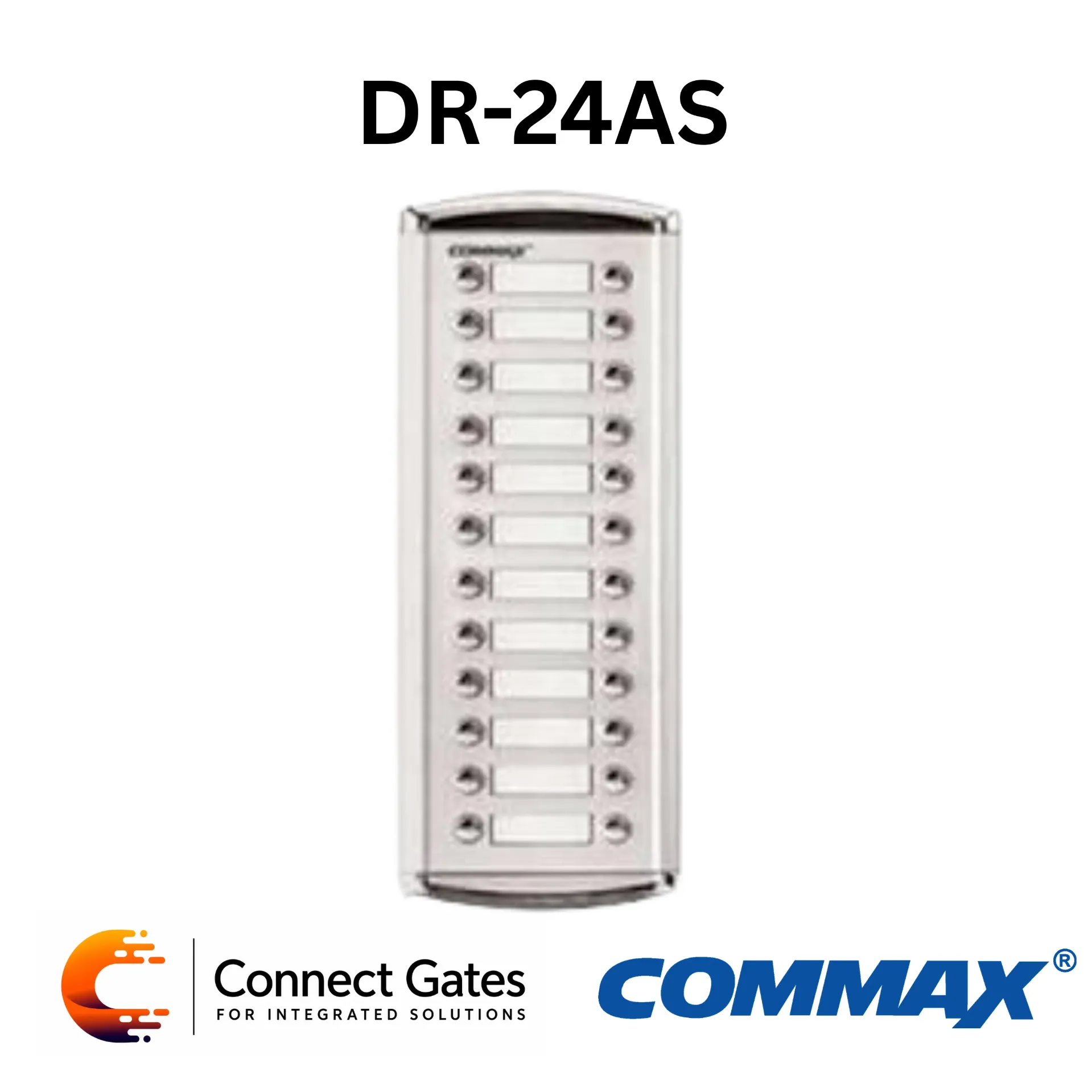 [DR-24AS] Commax DR-24AS 24-Button Audio Intercom Extension Door Unit for Multi-Apartment Systems