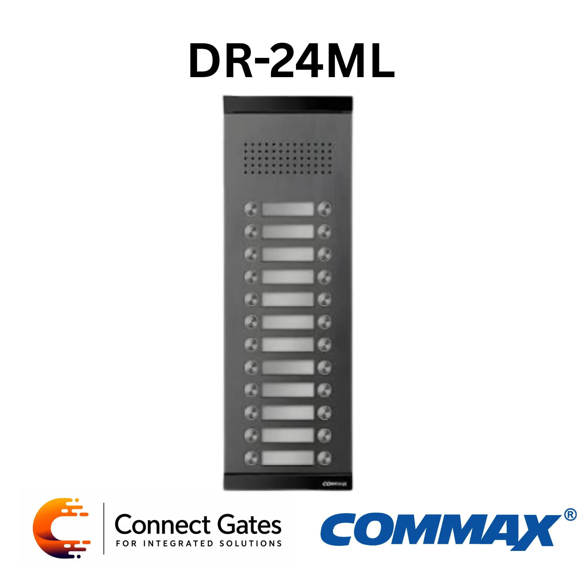 [DR-24ML] Commax DR-24ML 24-Button Metal Audio Intercom Door Panel for Multi-Apartment Buildings