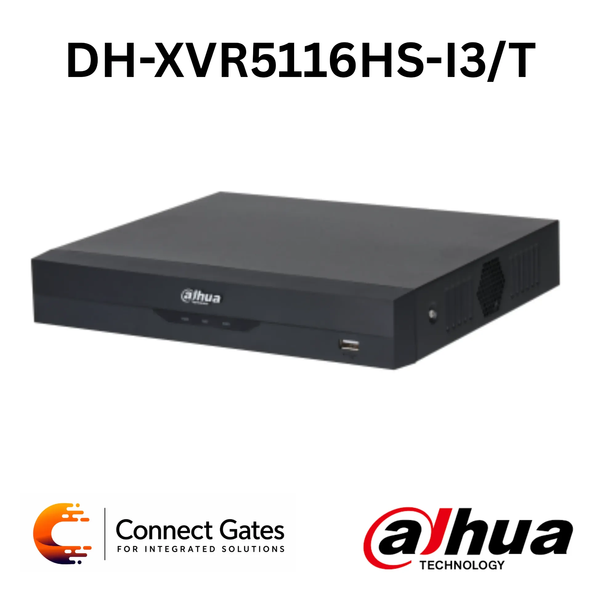 [DH-XVR5116HS-I3/T] Dahua DH-XVR5116HS-I3/T – 16CH Penta-brid 5MP Value/1080P Compact 1U 1HDD WizSense Digital Video Recorder