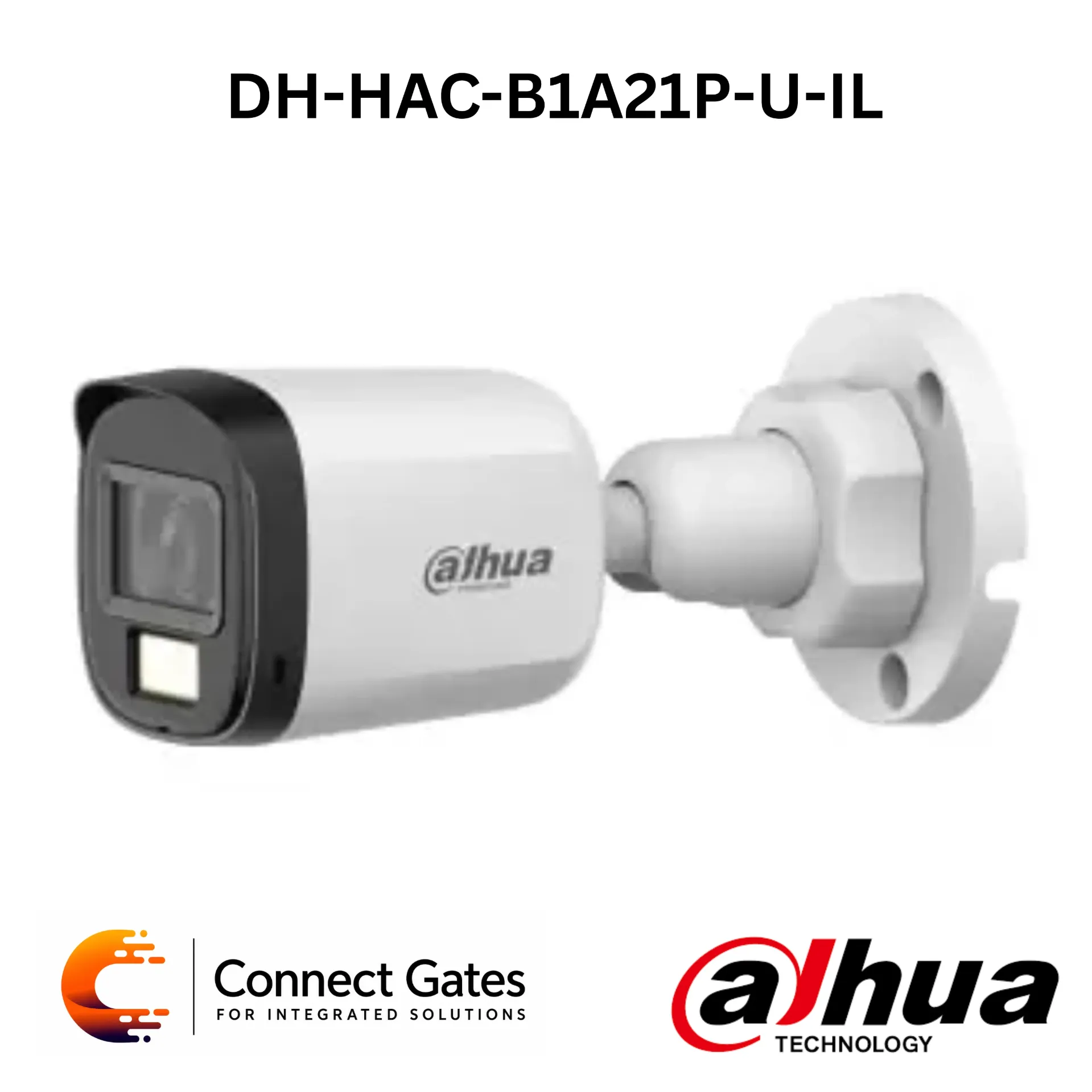 Dahua DH-HAC-B1A21P-U-IL-A – 2MP Smart Dual Light HDCVI Fixed-focal Bullet Camera with Built-in Mic