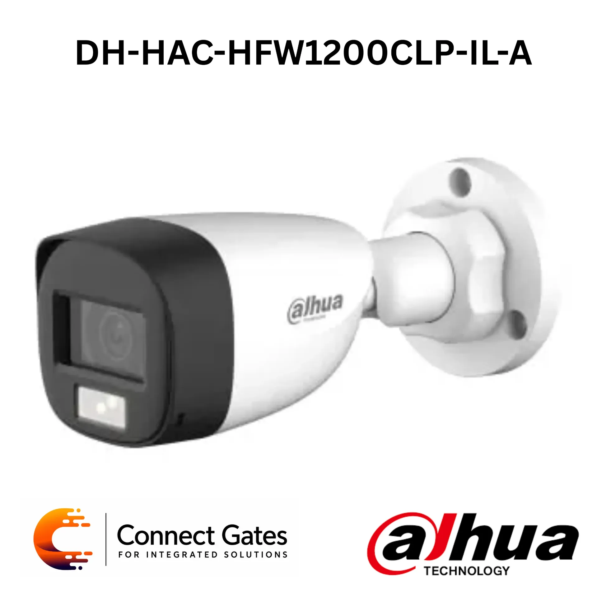 Dahua DH-HAC-HFW1200CLP-IL-A – 2MP Smart Dual Light HDCVI Fixed-focal Bullet Camera with Built-in Mic