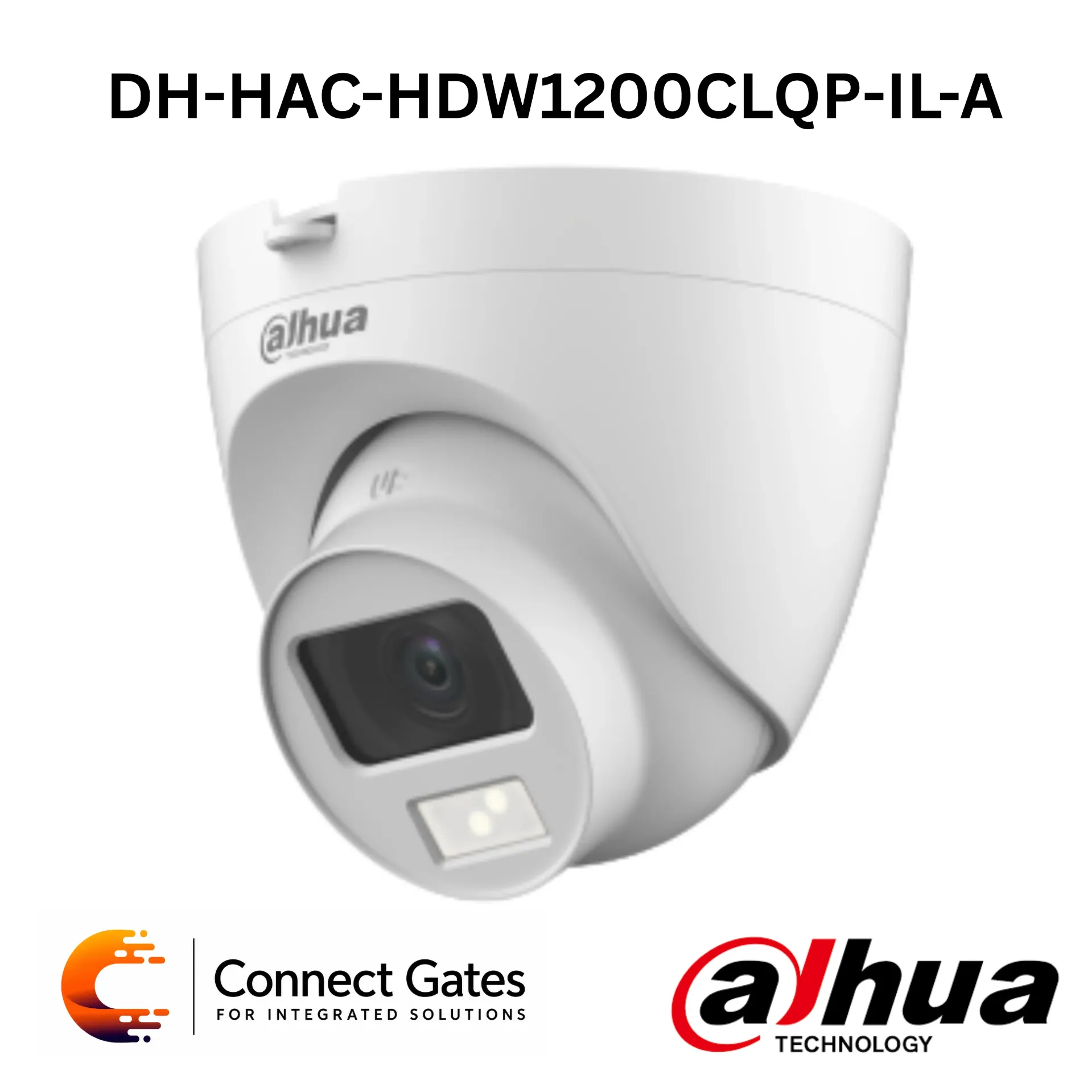 [DH-HAC-HDW1200CLQP-IL-A] Dahua DH-HAC-HDW1200CLQP-IL-A – 2MP Smart Dual Light HDCVI Fixed-focal Eyeball Camera with Built-in Mic