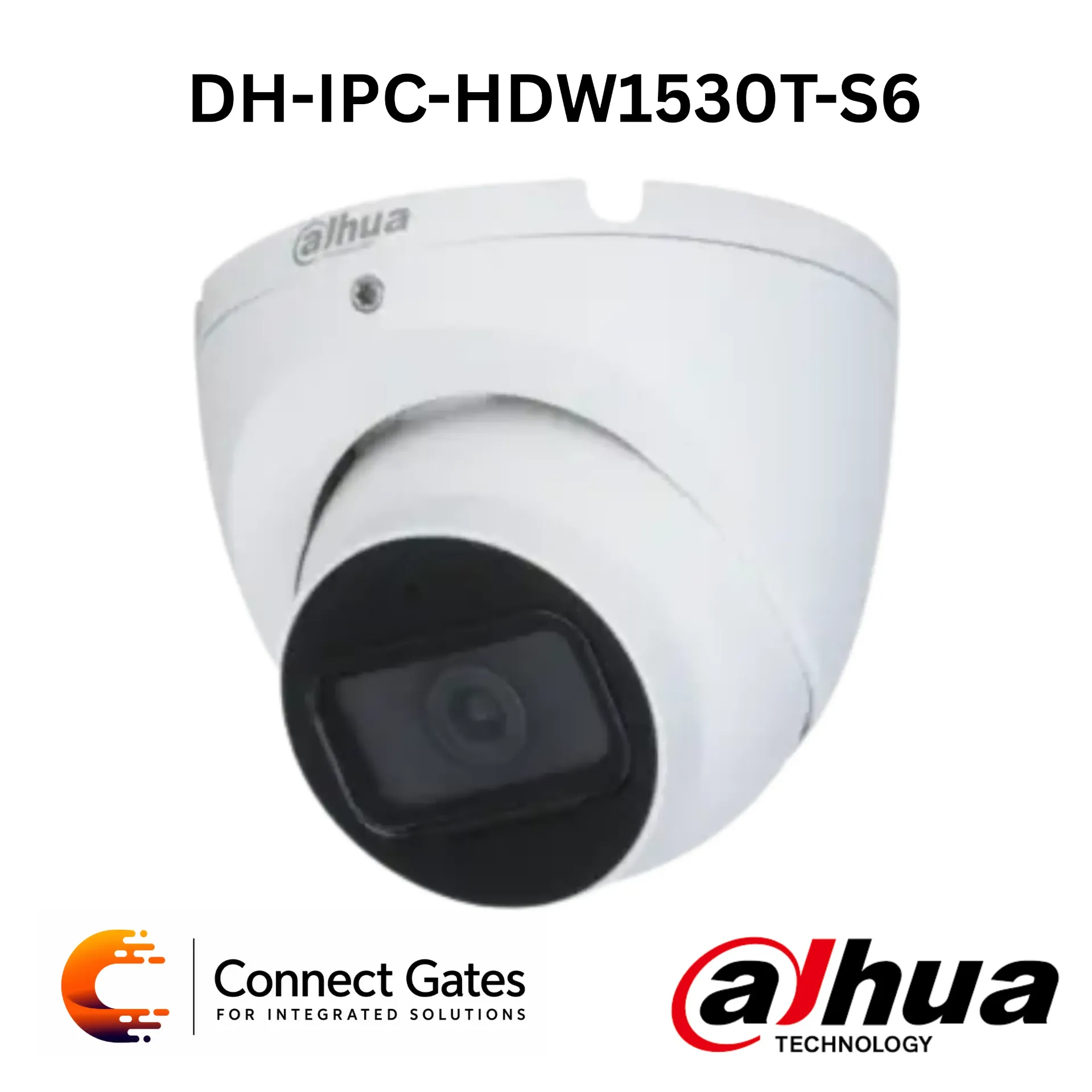 Dahua DH-IPC-HDW1530T-S6 – 5MP Entry IR Fixed-focal Eyeball Network Camera with Built-in Mic