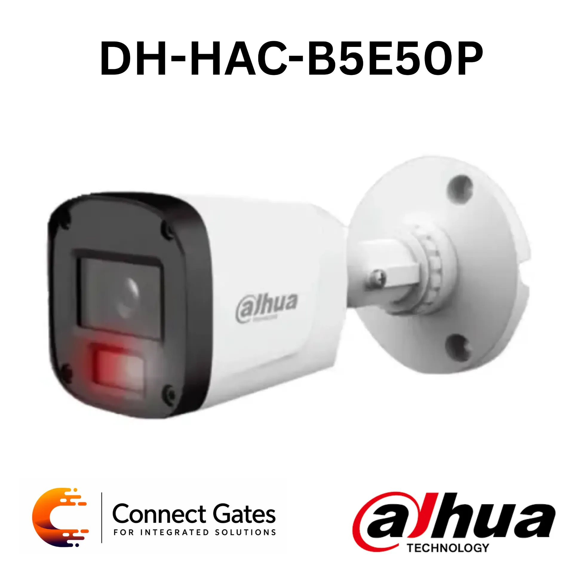 [DH-HAC-B5E50P] Dahua DH-HAC-B5E50P – 5MP IR HDCVI Fixed-focal Bullet Camera with Smart IR 20m