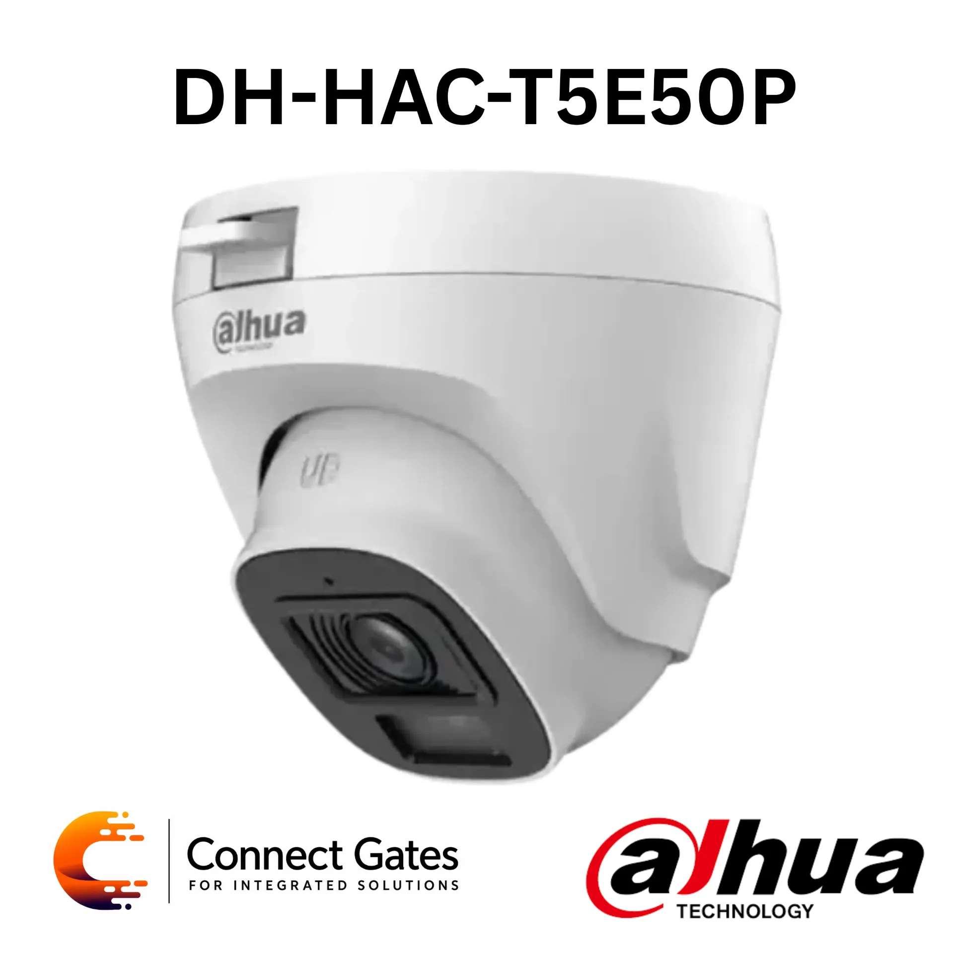 [DH-HAC-T5E50P] Dahua DH-HAC-T5E50P – 5MP IR HDCVI Fixed-focal Eyeball Camera with Smart IR 20m