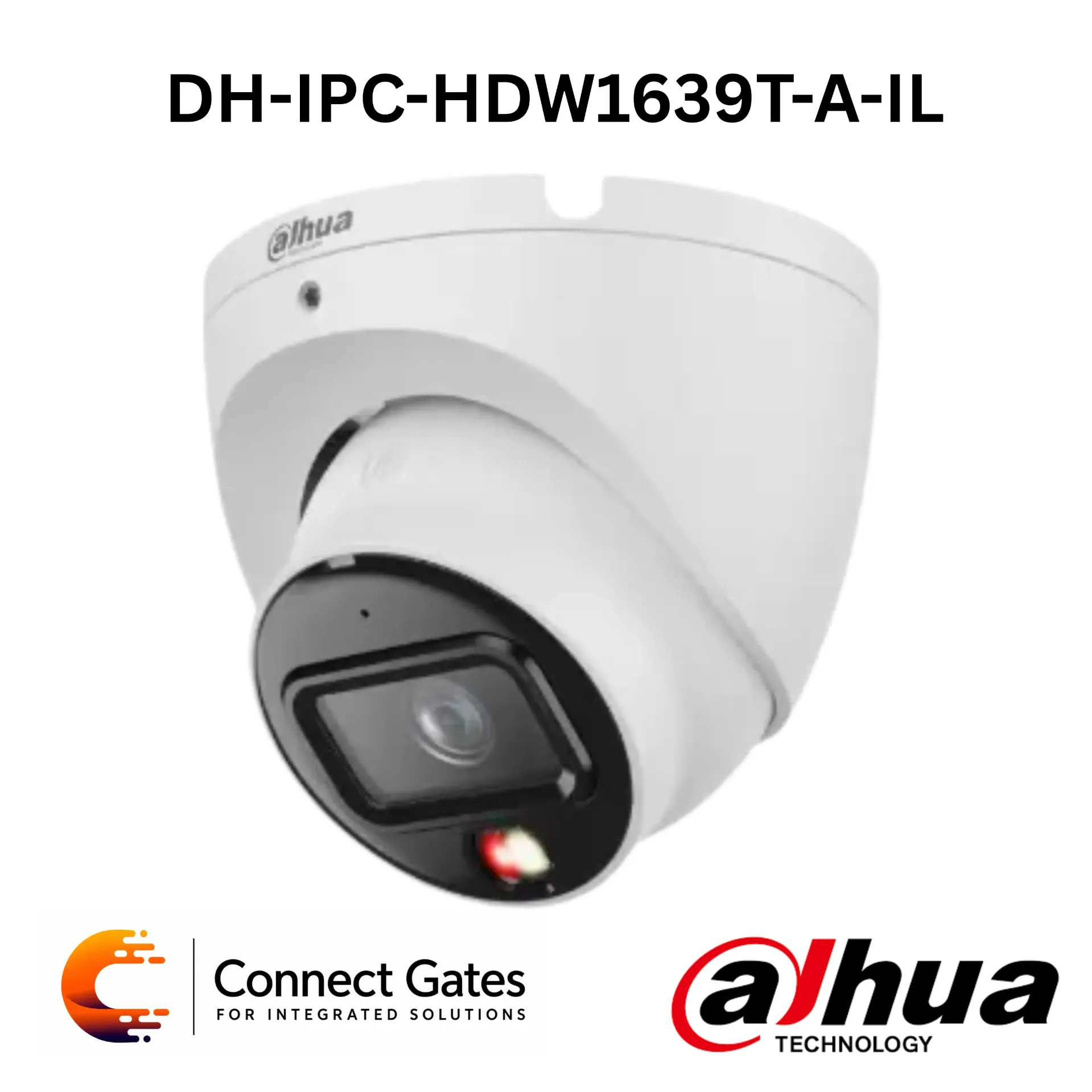 [DH-IPC-HDW1639T-A-IL] Dahua DH-IPC-HDW1639T-A-IL – 6MP Entry Smart Dual Light Fixed-focal Eyeball Network Camera with Built-in Mic