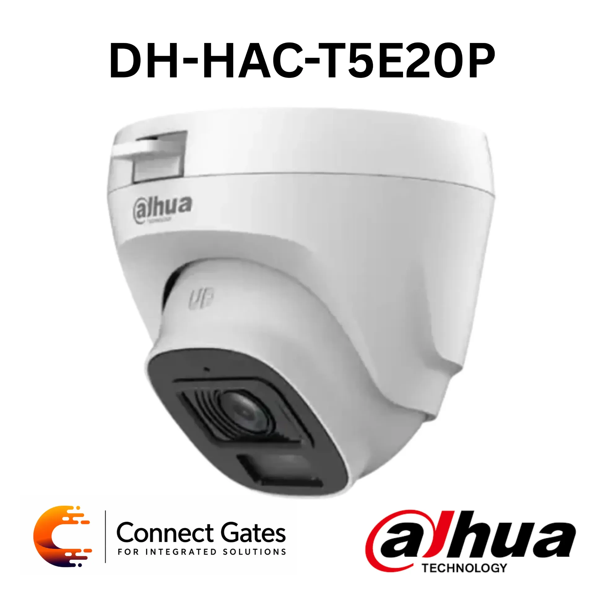 [DH-HAC-T5E20P] Dahua DH-HAC-T5E20P – 2MP IR HDCVI Fixed-focal Eyeball Camera with Smart IR 20m