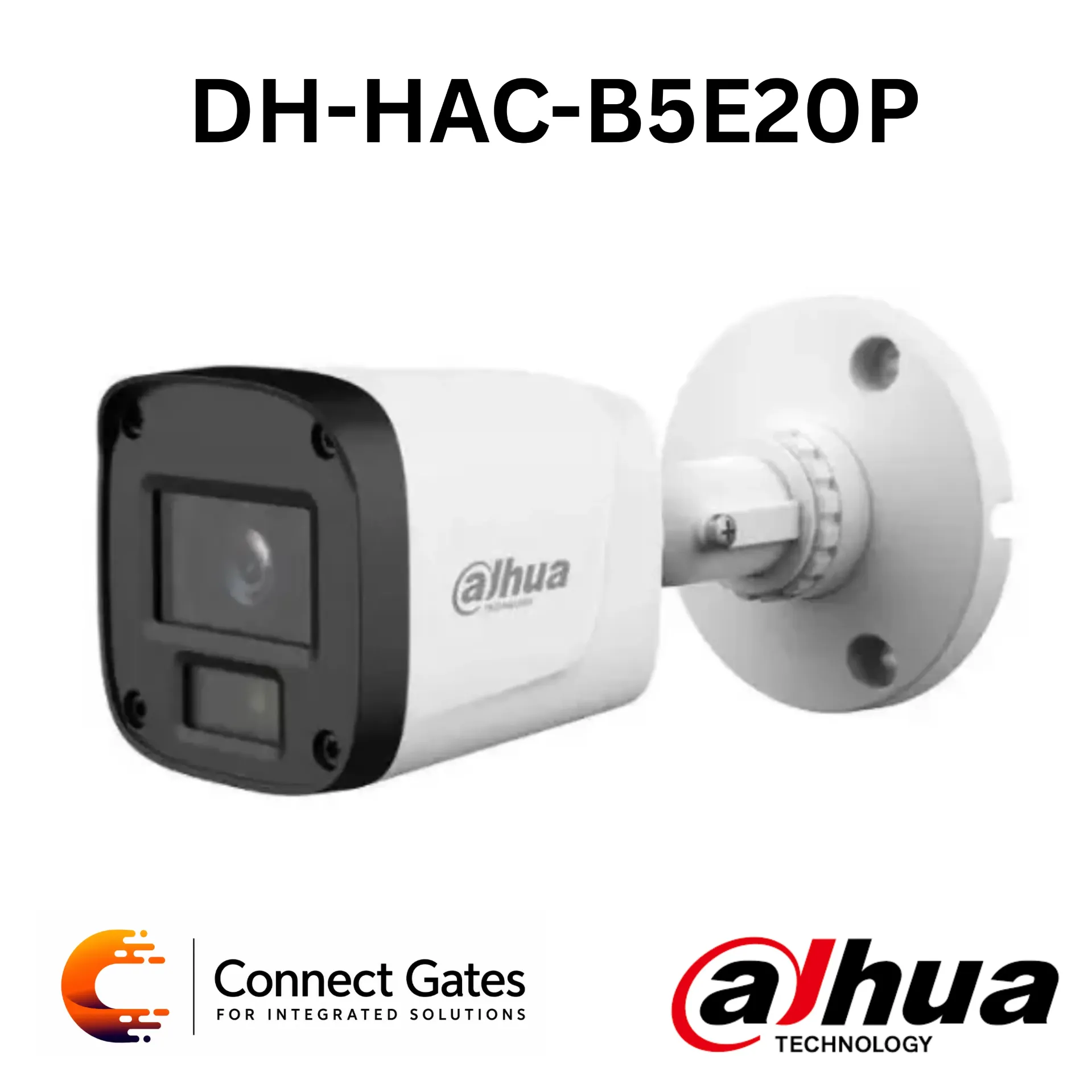 [DH-HAC-B5E20P] Dahua DH-HAC-B5E20P – 2MP IR HDCVI Fixed-focal Bullet Camera with Built-in Mic