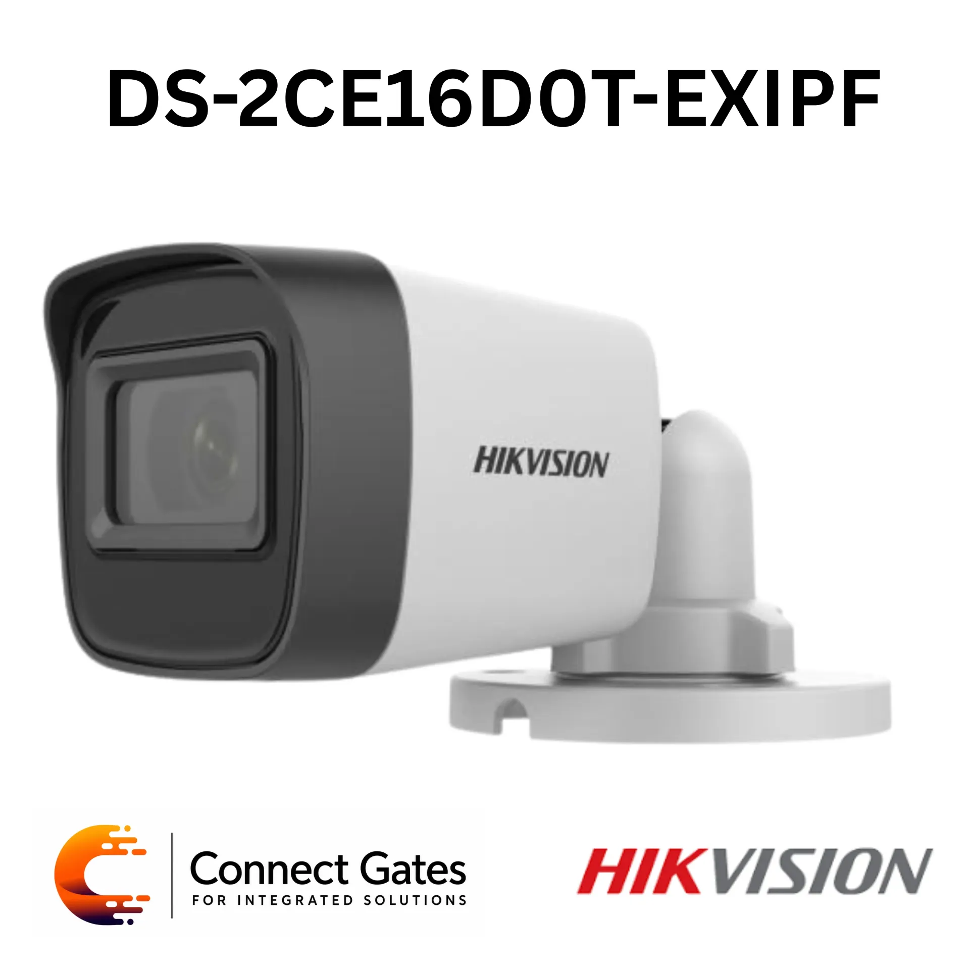 [DS-2CE16D0T-EXIPF] Hikvision DS-2CE16D0T-EXIPF – 2MP Fixed Mini Bullet Camera with 20m IR, IP67 & 4-in-1 Video Output