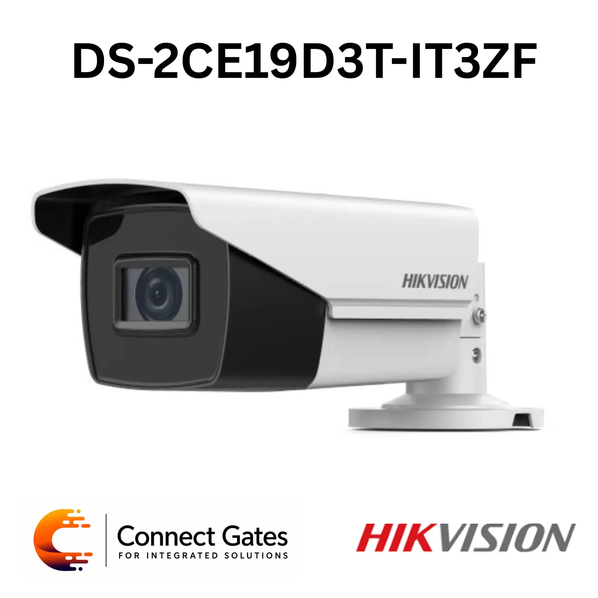 Hikvision DS-2CE19D3T-IT3ZF – 2MP Ultra Low Light EXIR Bullet Camera with Motorized 2.7–13.5mm Lens, 120dB True WDR, 70m IR, IP67 & 4-in-1 Video Output