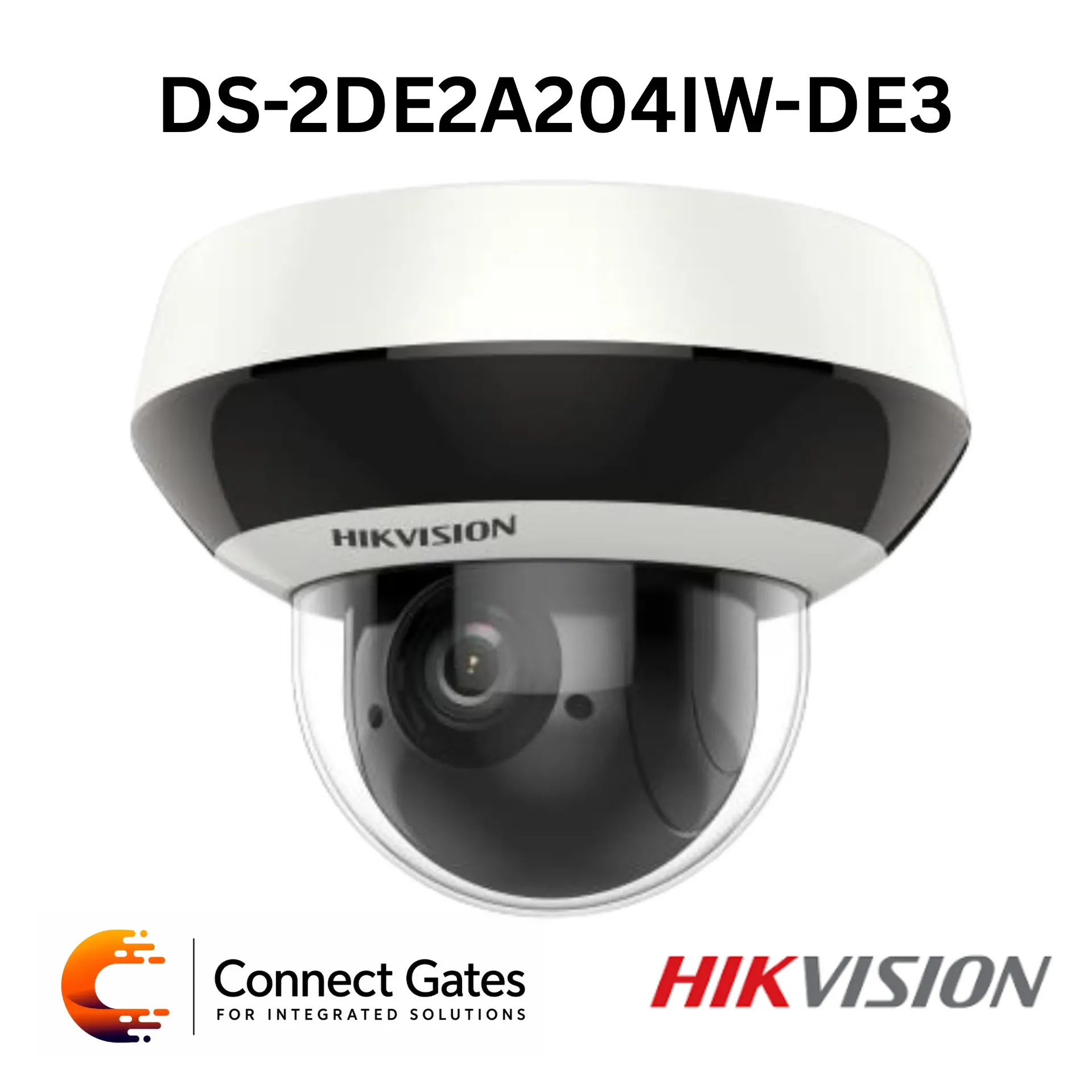 [DS-2DE2A204IW-DE3] Hikvision DS-2DE2A204IW-DE3 – 2MP 4× IR PTZ Network Camera with DarkFighter, Built-in Microphone, 120 dB WDR, H.265+ & IP66/IK10