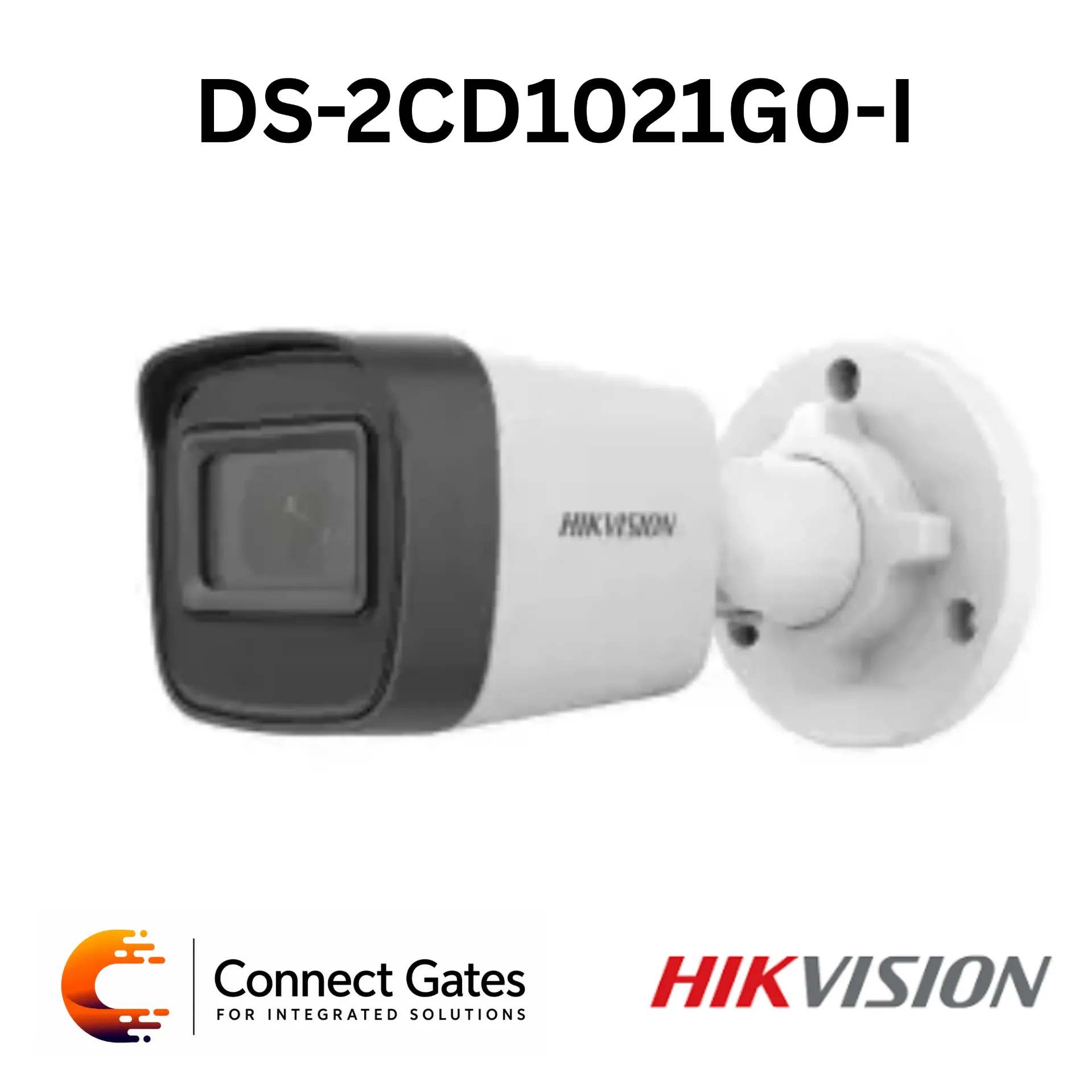 Hikvision DS-2CD1021G0-I – 2MP Fixed Bullet Network Camera with Human Detection, 30m IR, PoE & IP67