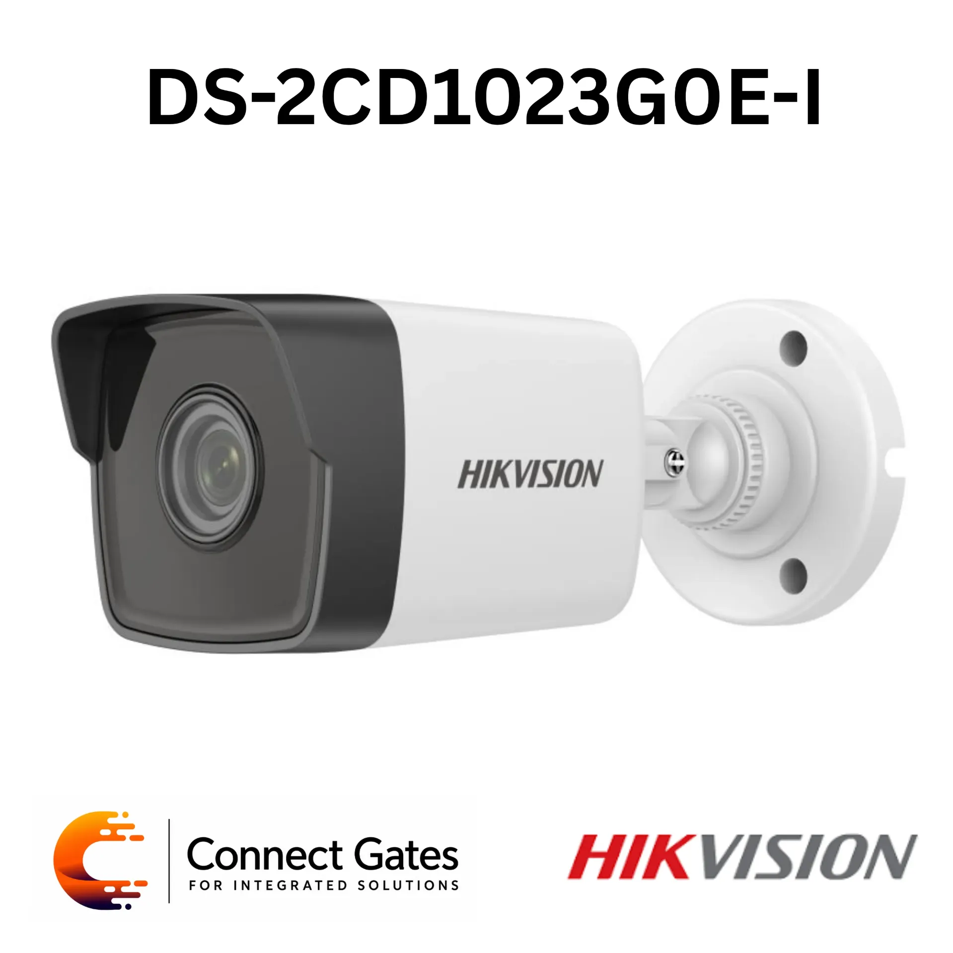Hikvision DS-2CD1023G0E-I – 2MP Fixed Bullet Network Camera with EXIR 2.0, 30m IR, H.265+, Digital WDR & IP67