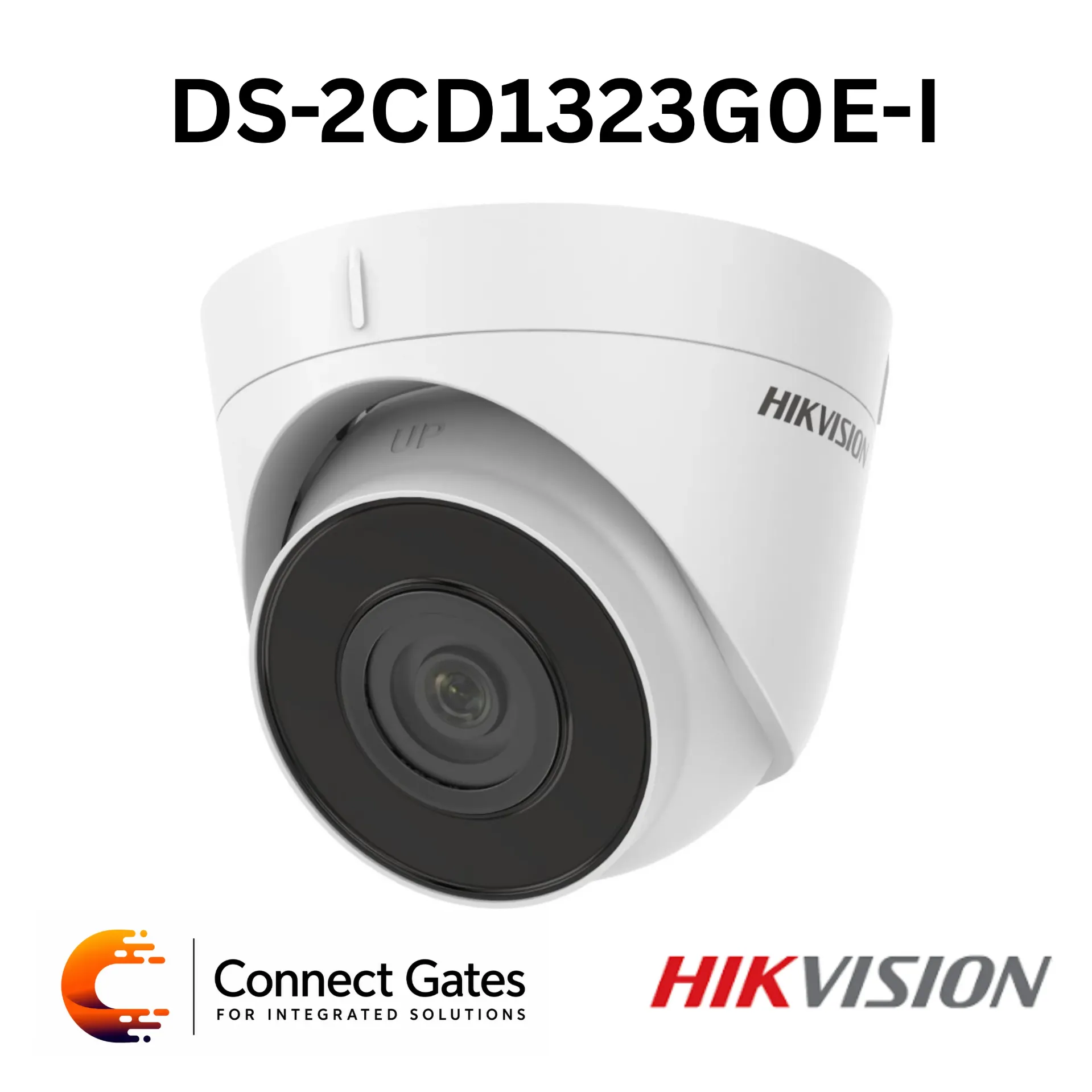Hikvision DS-2CD1323G0E-I – 2MP Fixed Turret Network Camera with EXIR 2.0, 30m IR, H.265+, Digital WDR & IP67