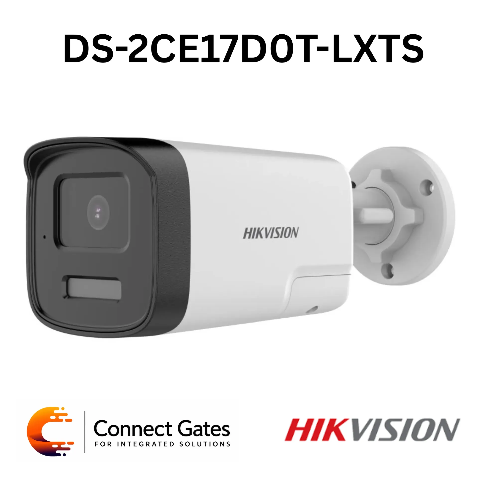 Hikvision DS-2CE17D0T-LXTS – 2MP Two-Way Audio & Siren Fixed Bullet Camera with 40m IR, 40m White Light, Built-in Mic/Speaker, Active Strobe Alarm & IP67