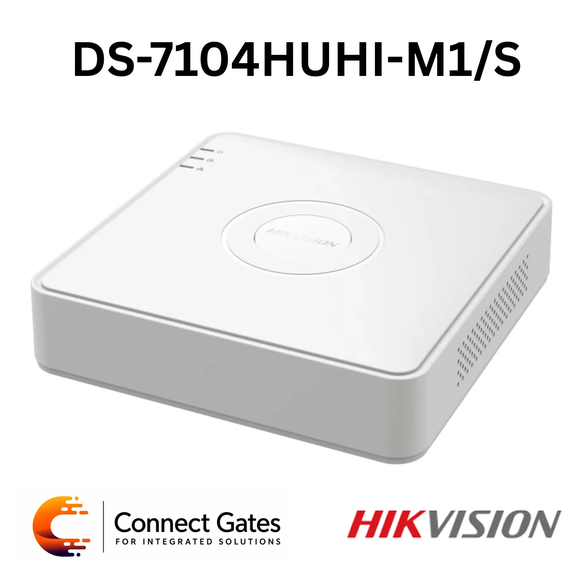 Hikvision iDS-7104HUHI-M1/S – 4-Channel 5MP AcuSense DVR with 8MP Recording, Face Detection & 1 SATA HDD Bay