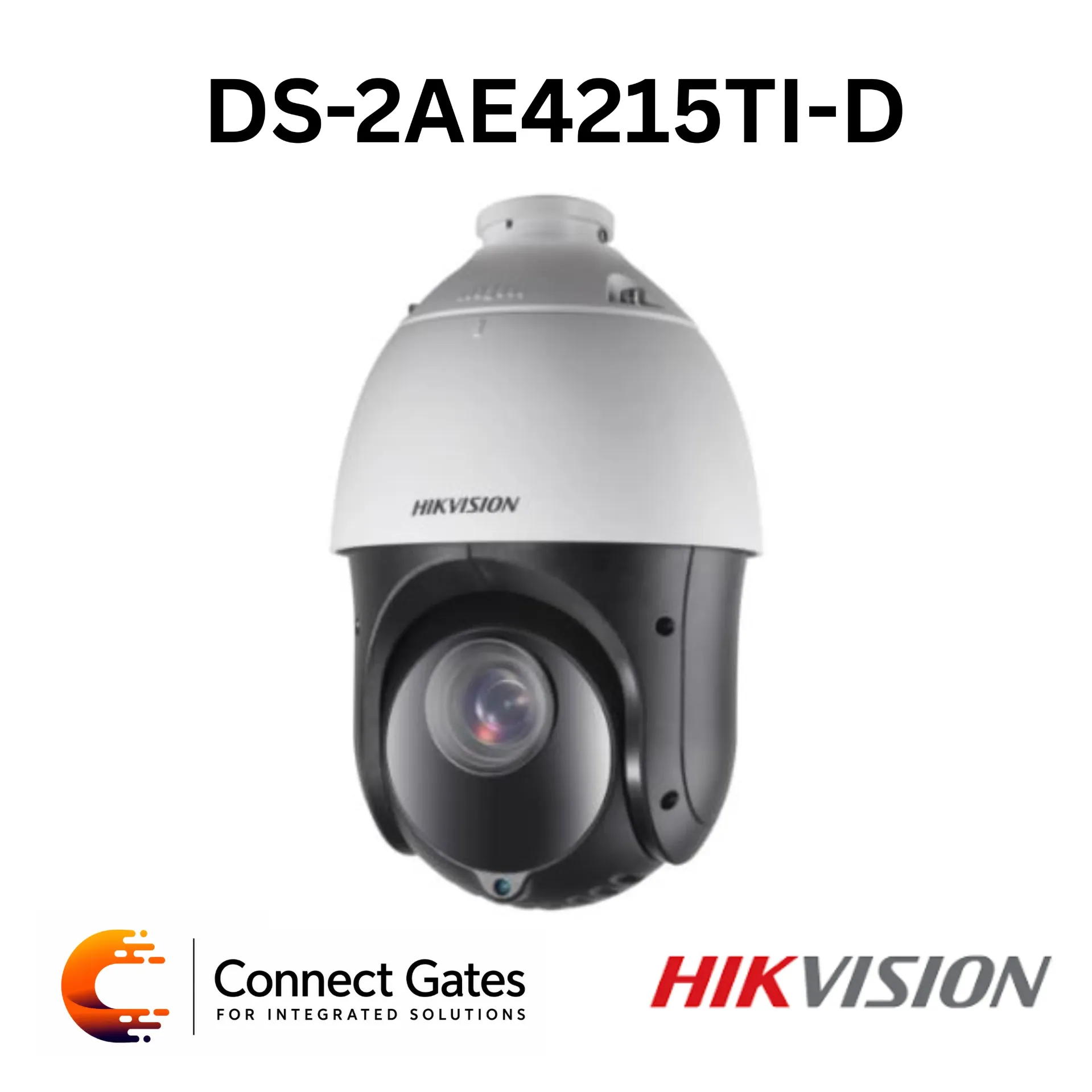 [DS-2AE4215TI-D(E)] Hikvision DS-2AE4215TI-D(E) – 2MP IR Turbo 4-Inch Speed Dome Camera with 15× Optical Zoom, 100m IR, 120dB True WDR & IP66 Protection