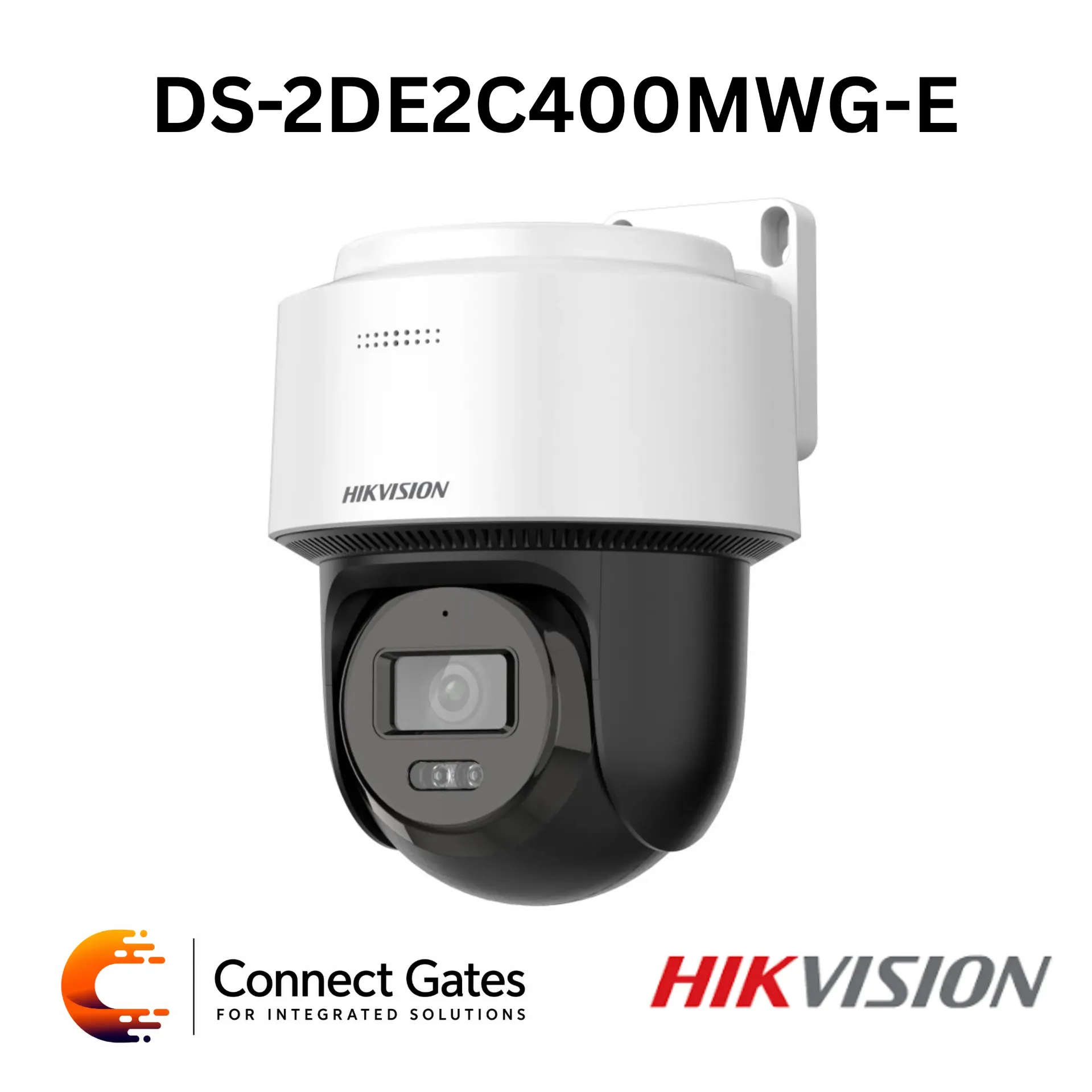 [DS-2DE2C400MWG-E] Hikvision DS-2DE2C400MWG-E – 4MP Smart Hybrid Light Mini PT Network Camera with Human Detection, Auto-Tracking Lite, Two-Way Audio & IP66