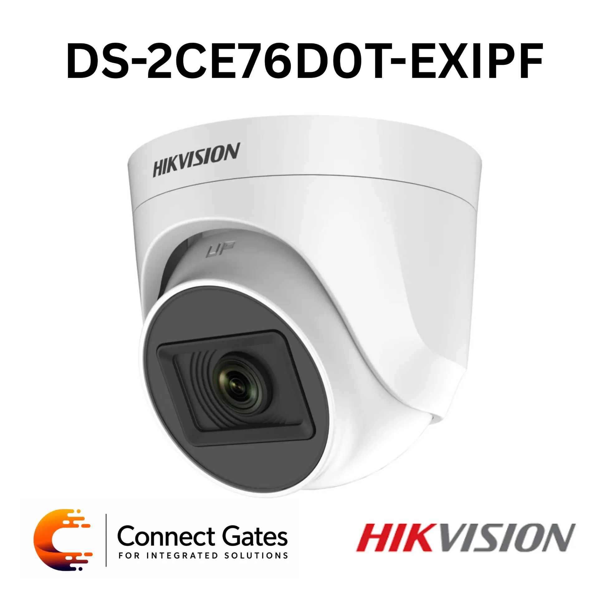 [DS-2CE76D0T-EXIPF] Hikvision DS-2CE76D0T-EXIPF – 2MP Indoor EXIR Fixed Turret Camera with 20m IR & 4-in-1 Video Output