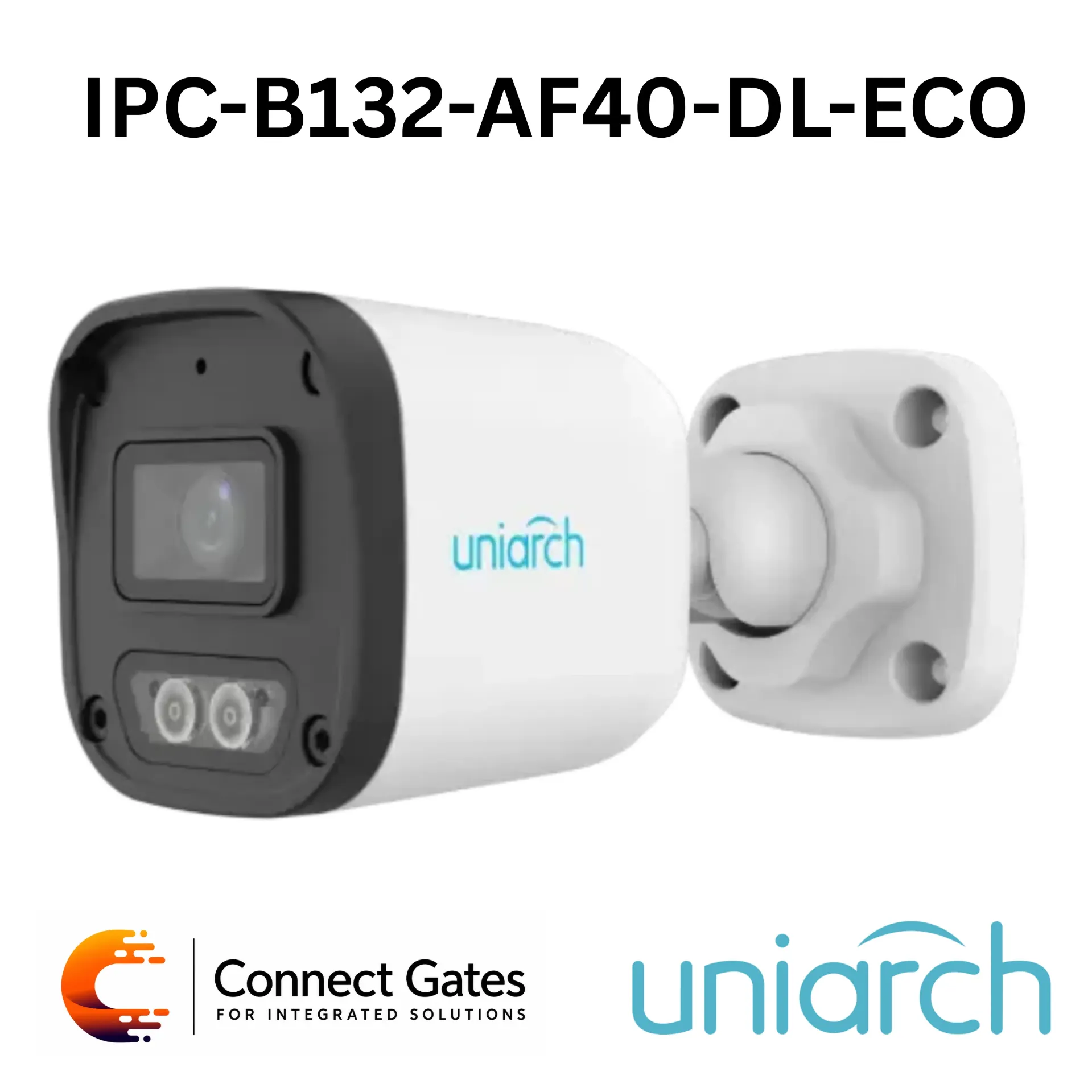 [IPC-B132-AF40-DL-E] Uniarch IPC-B132-AF40-DL-ECO – 2MP Fixed Dual Light Bullet Network Camera